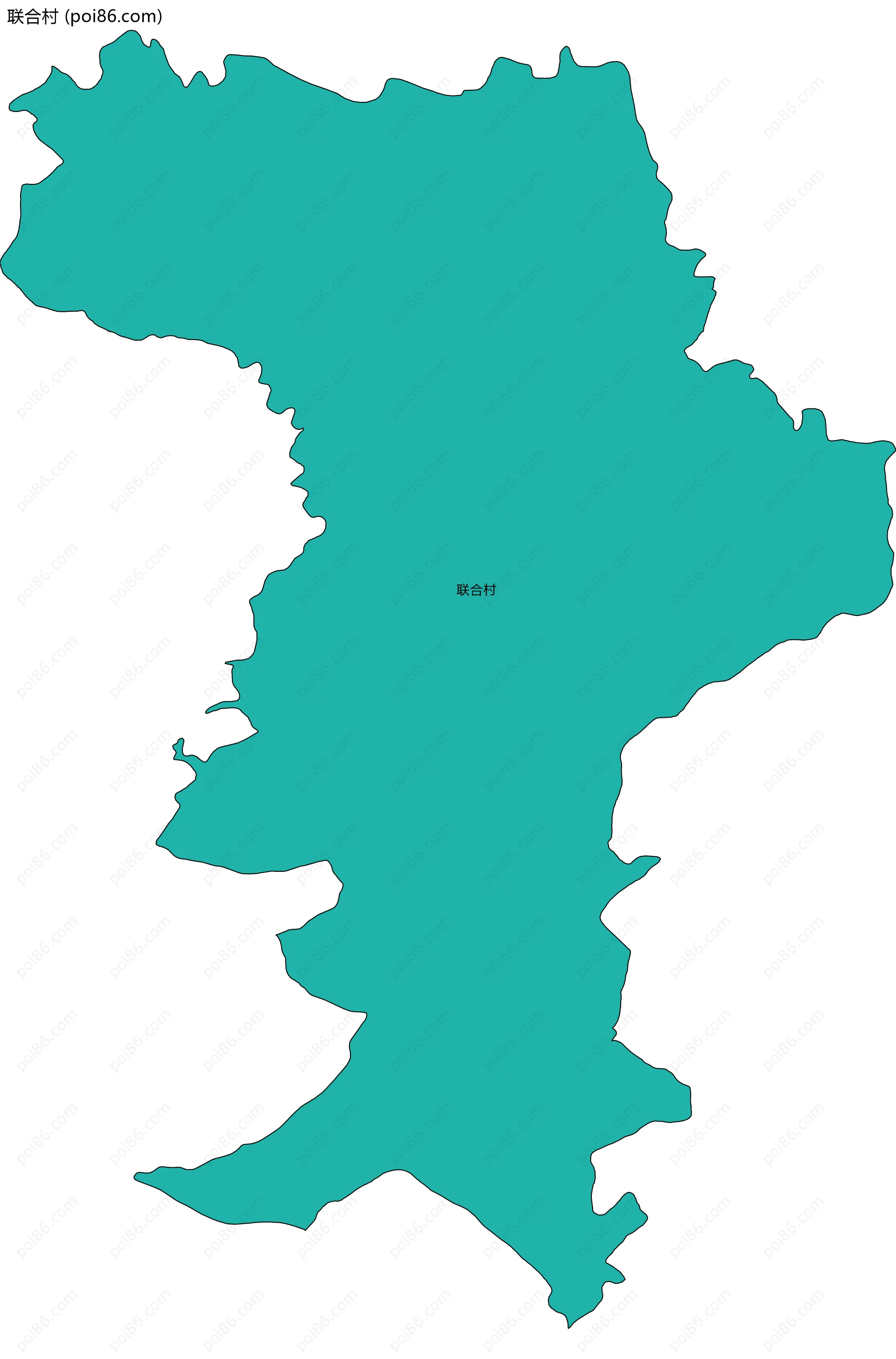 联合村边界地图