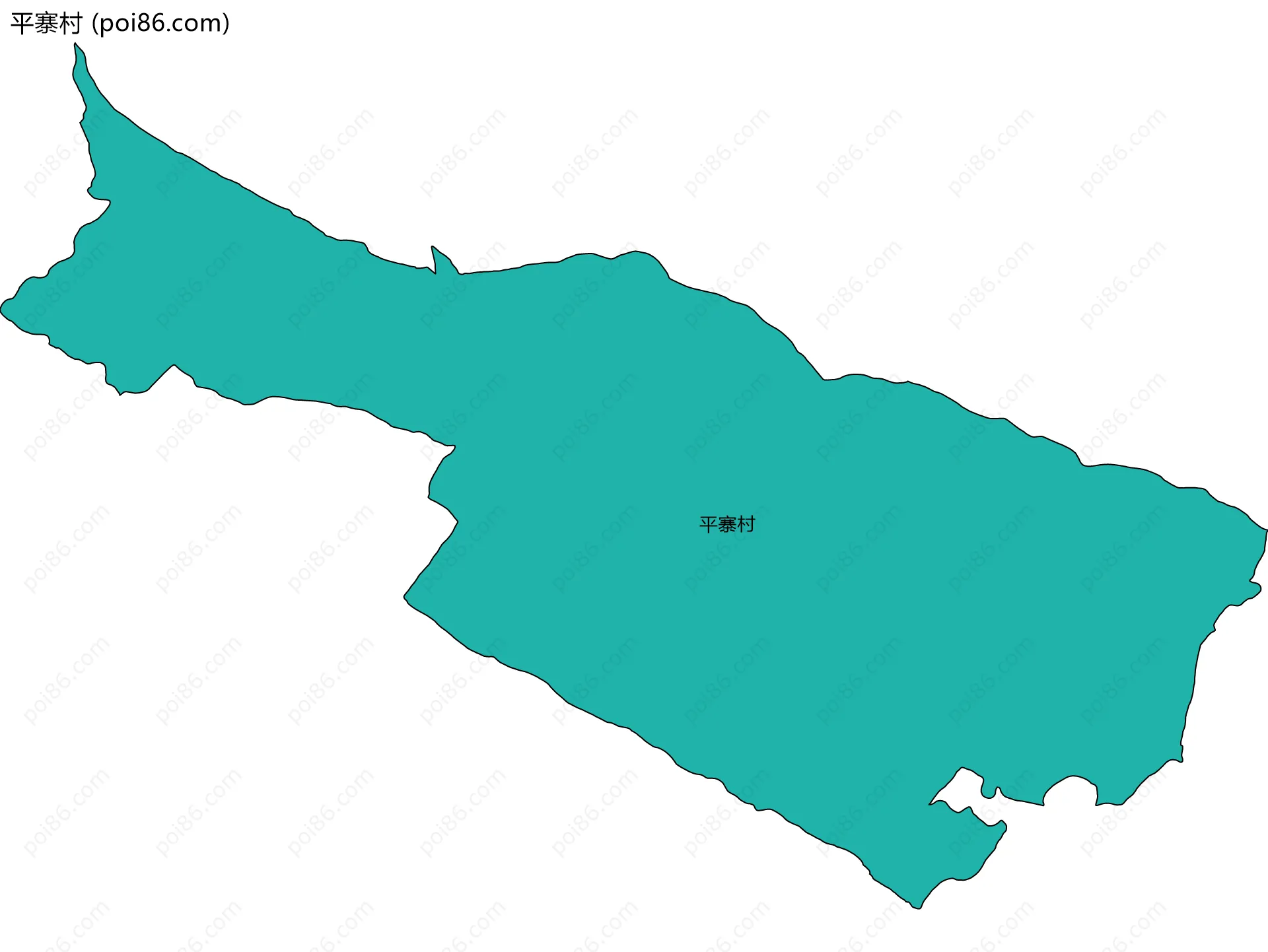 平寨村边界地图