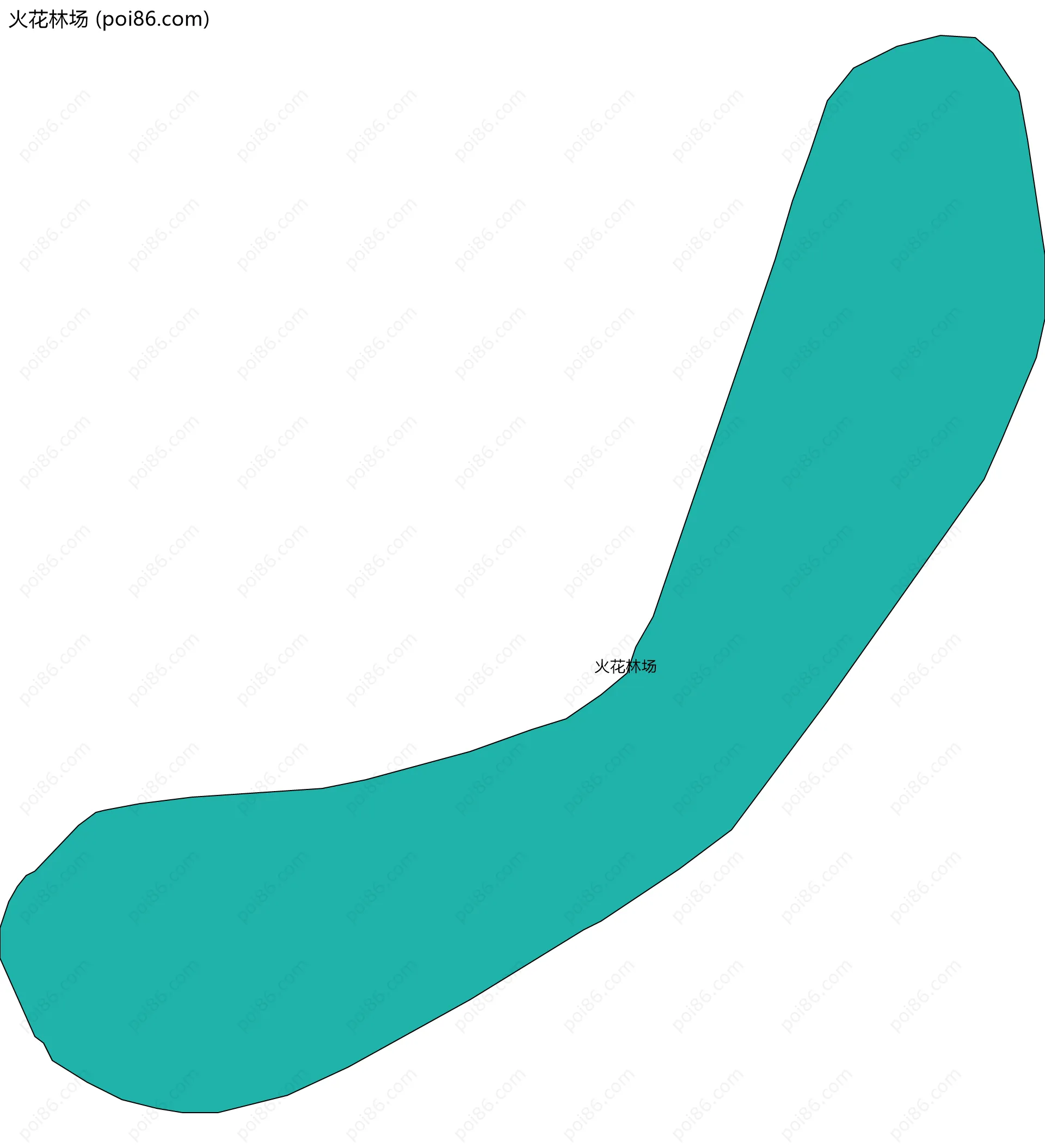 火花林场边界地图