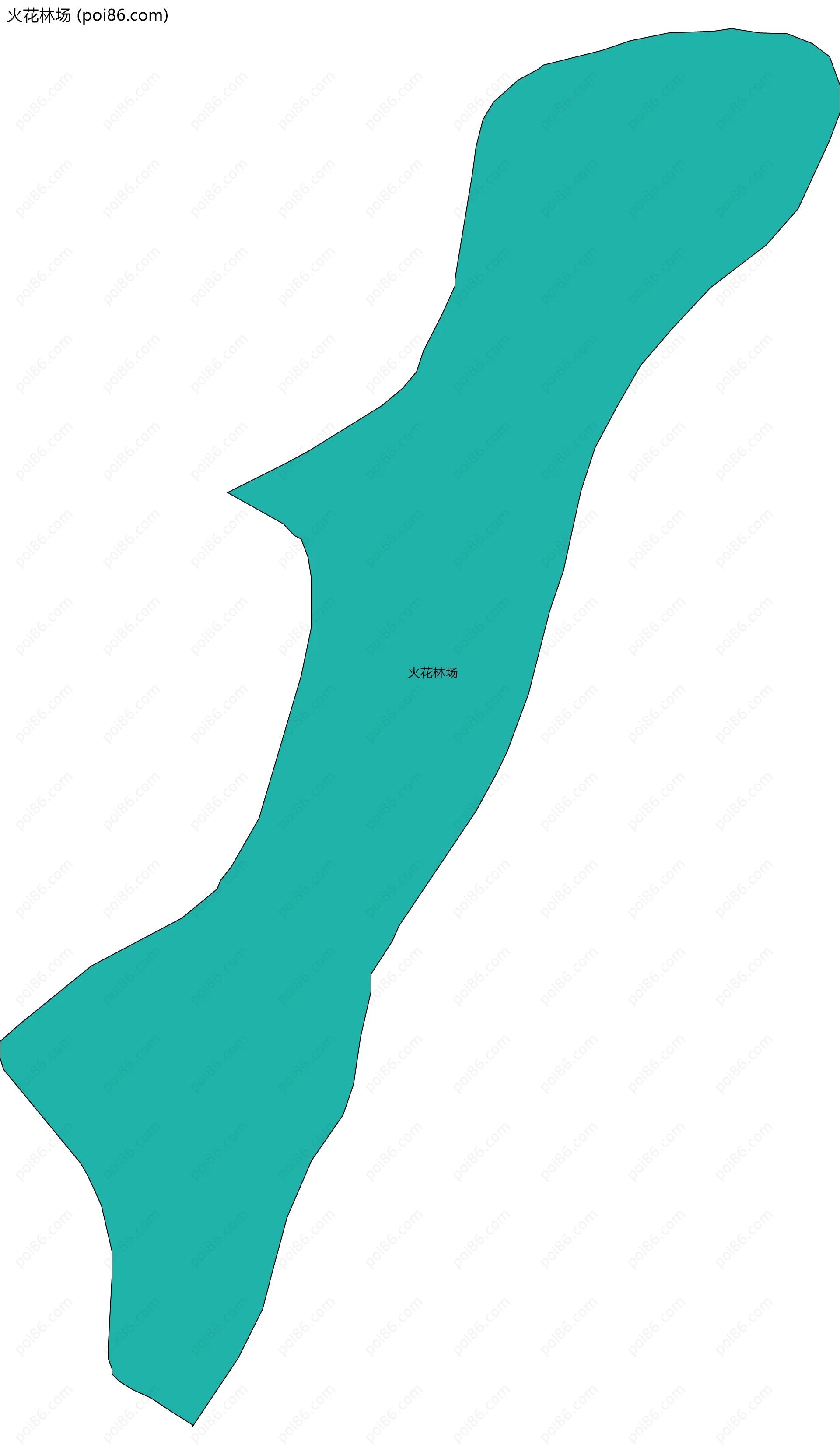 火花林场边界地图