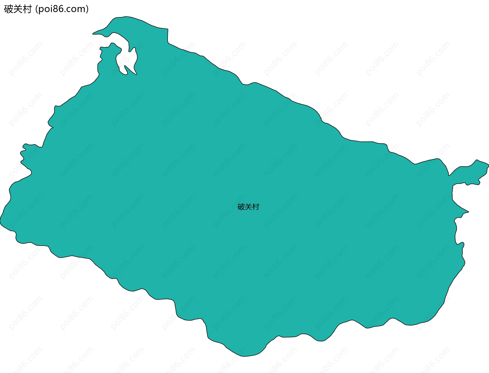 破关村边界地图