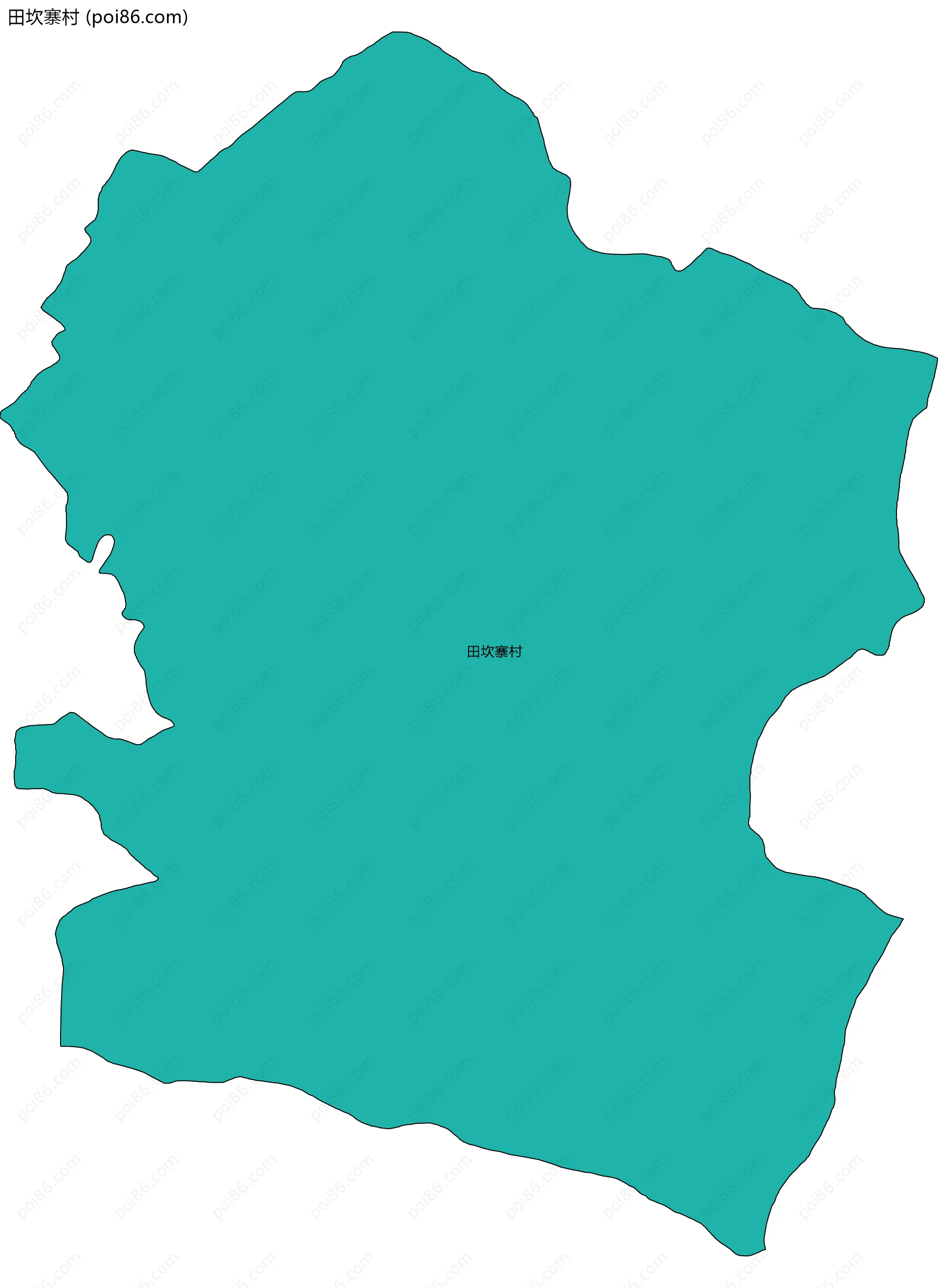 田坎寨村边界地图