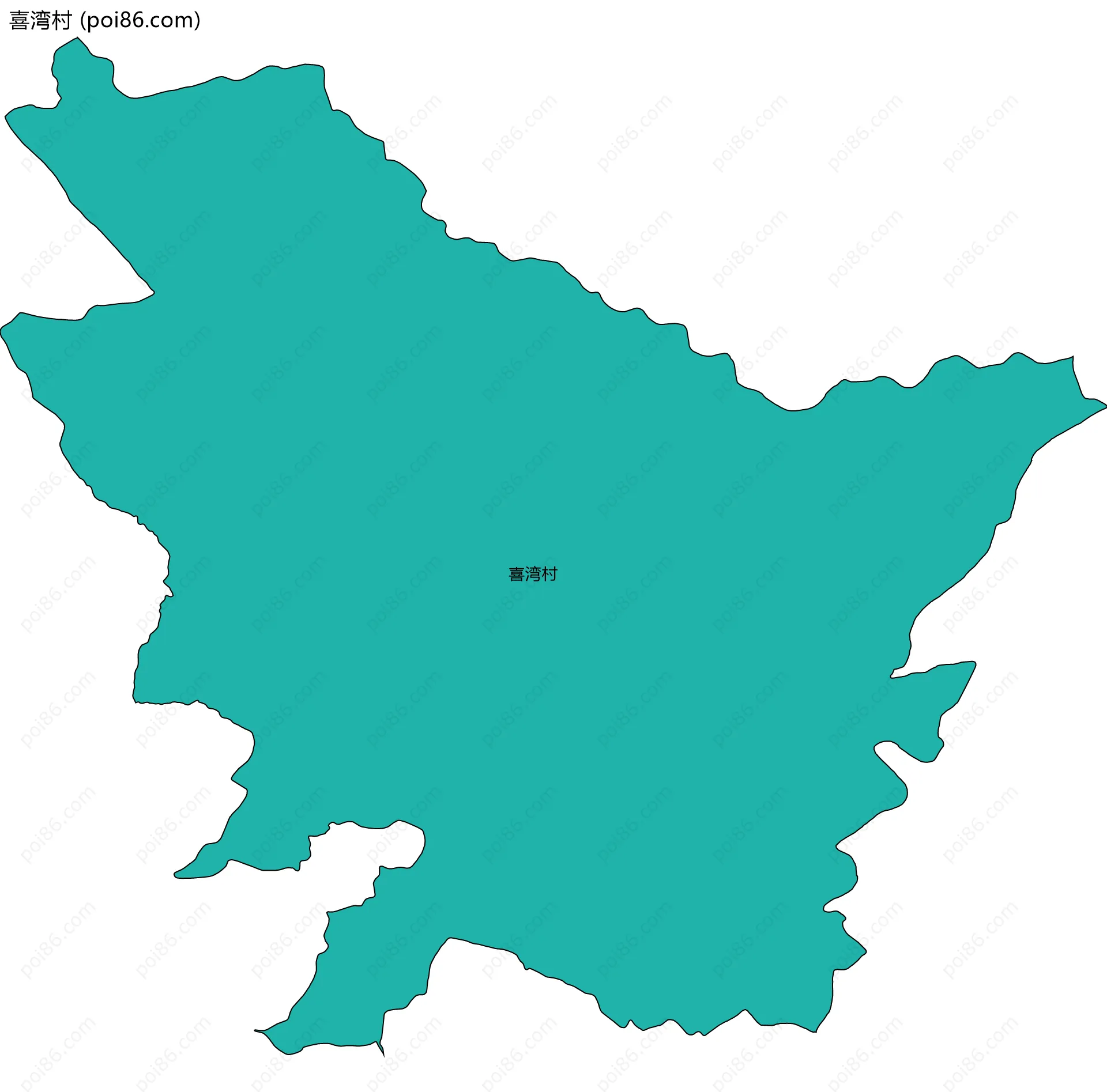 喜湾村边界地图