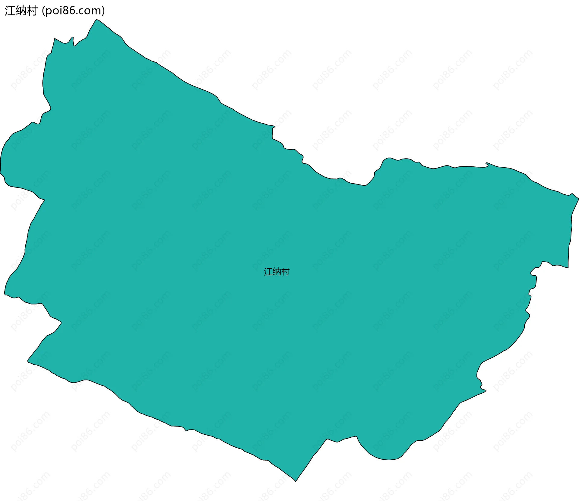 江纳村边界地图