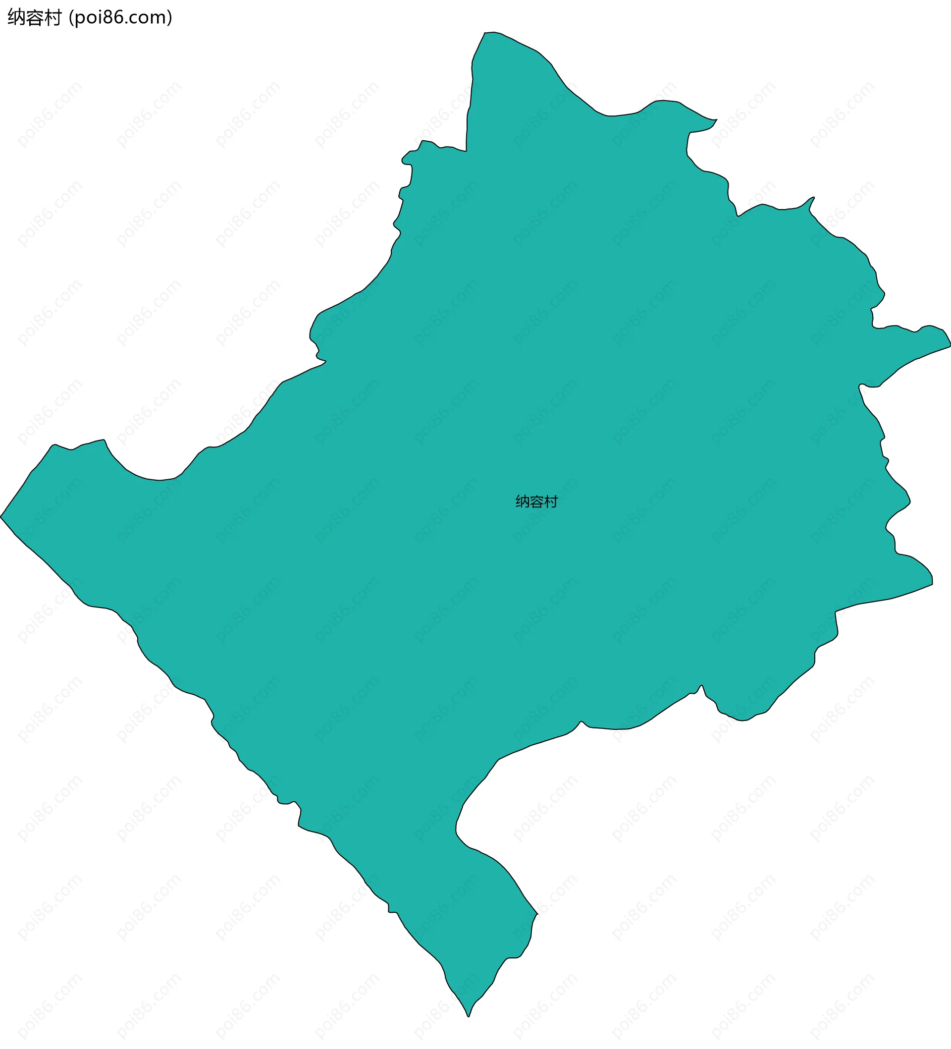 纳容村边界地图