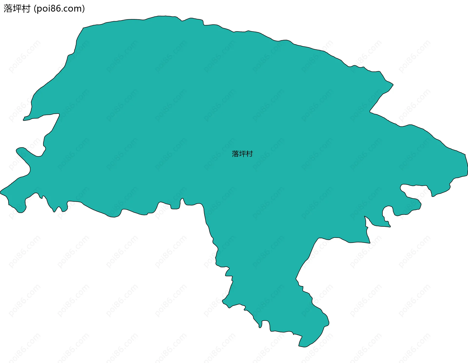 落坪村边界地图