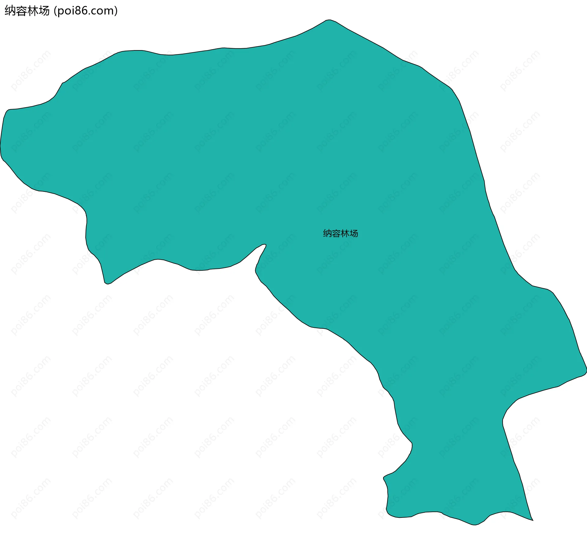 纳容林场边界地图