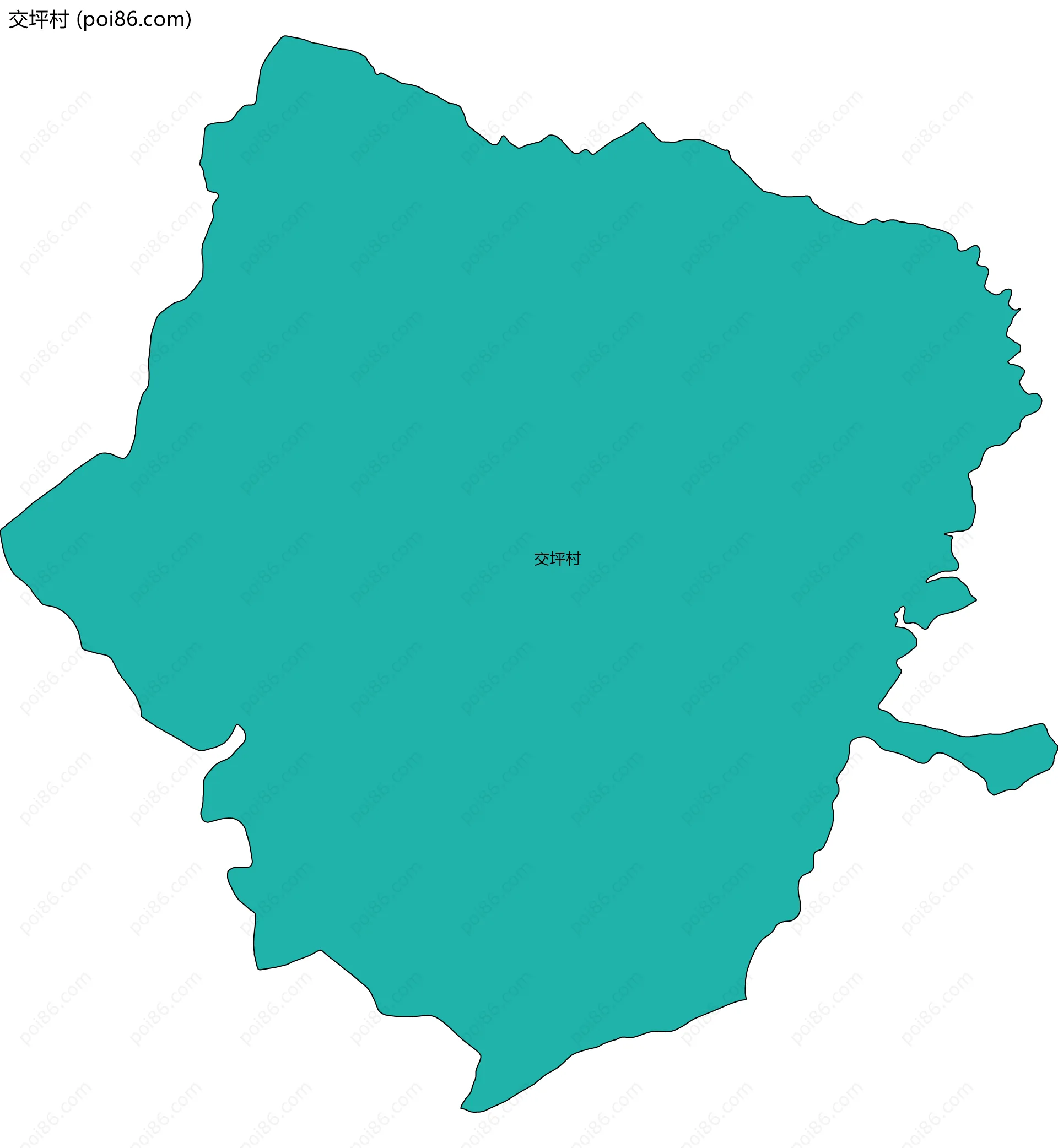 交坪村边界地图