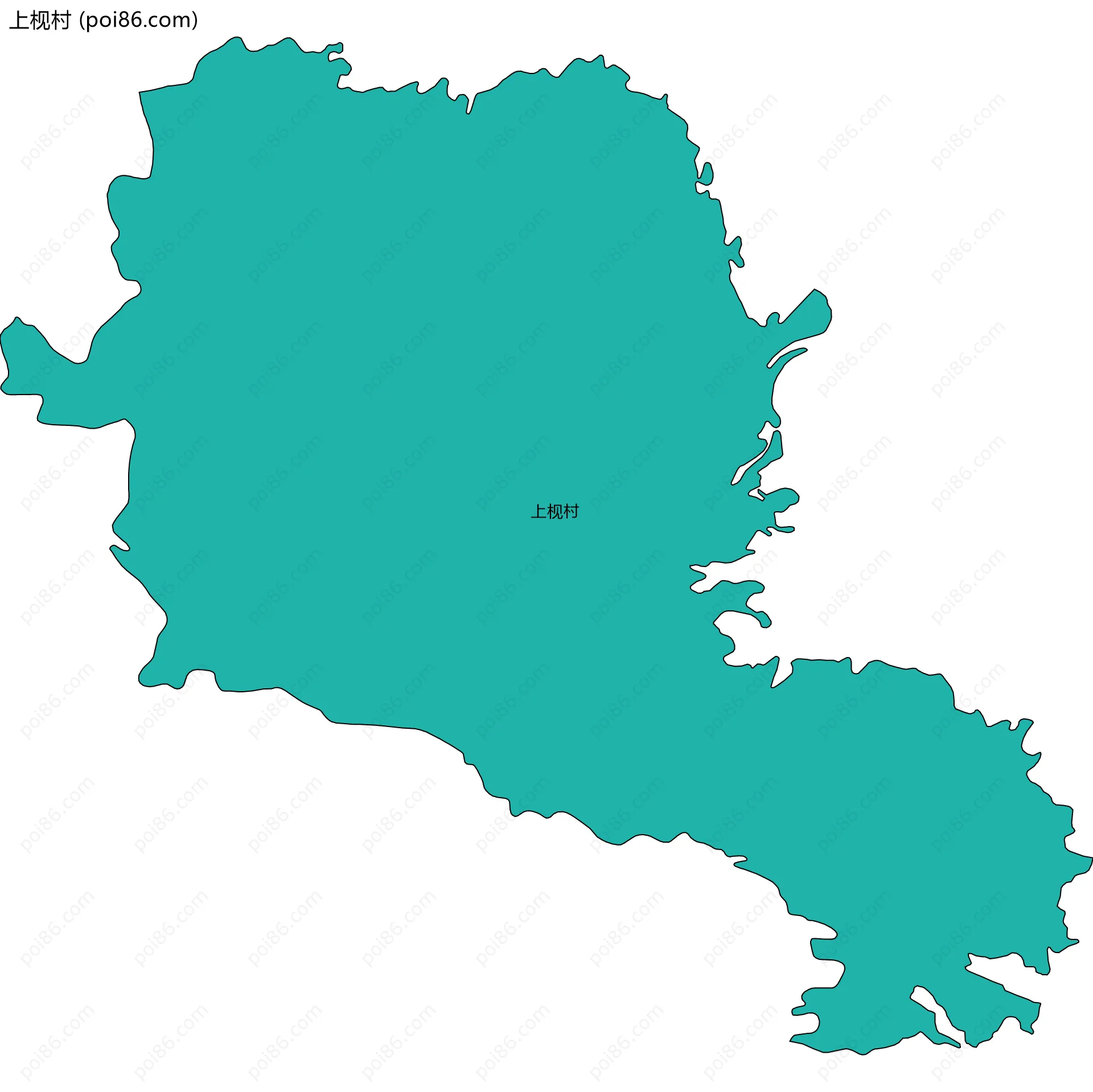 上枧村边界地图