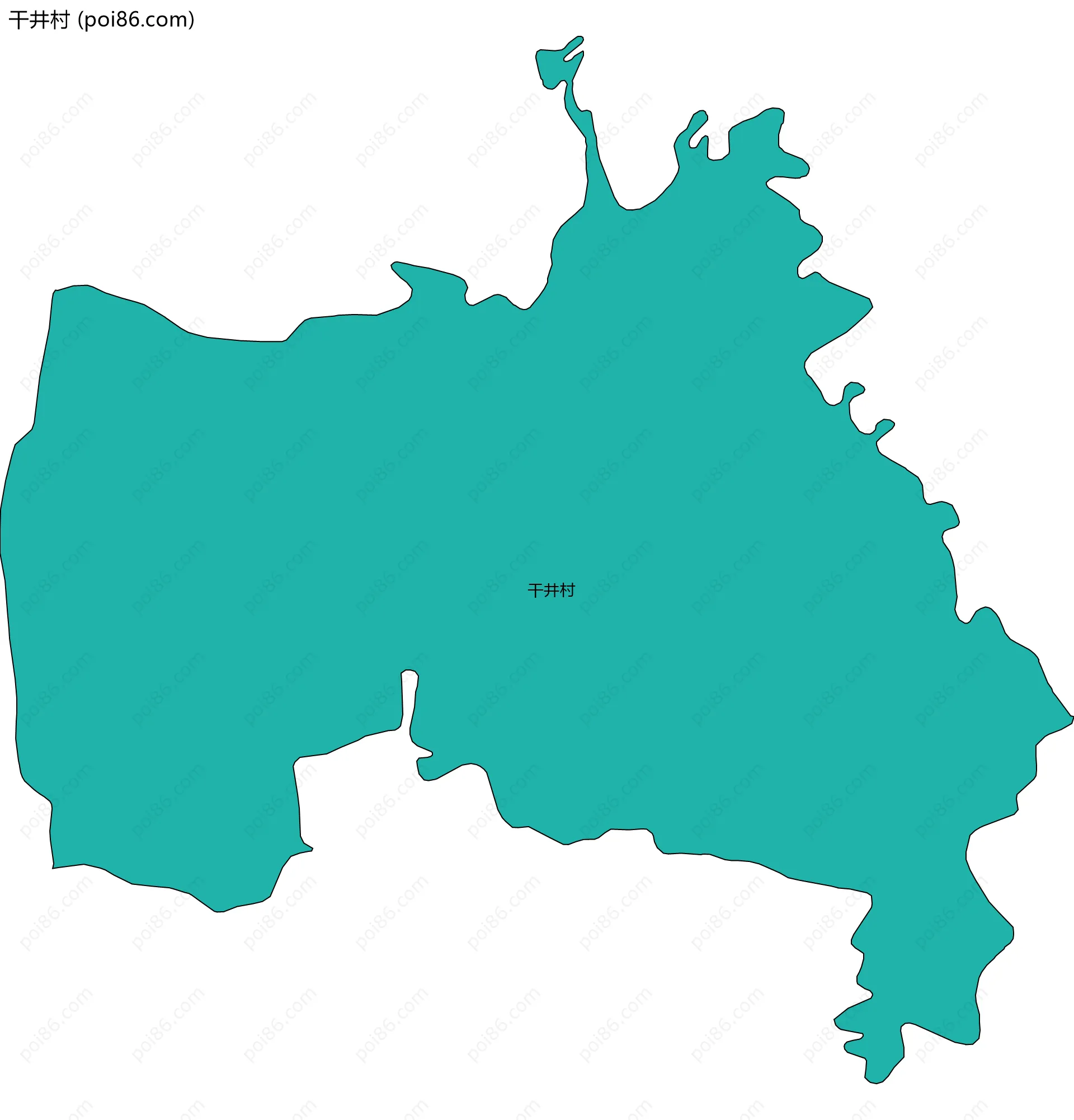 干井村边界地图