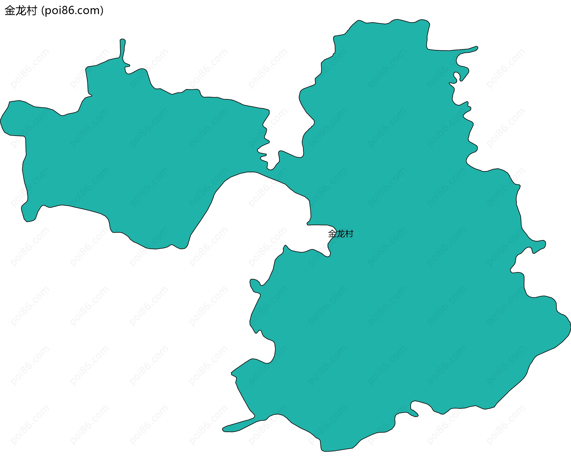 金龙村边界地图