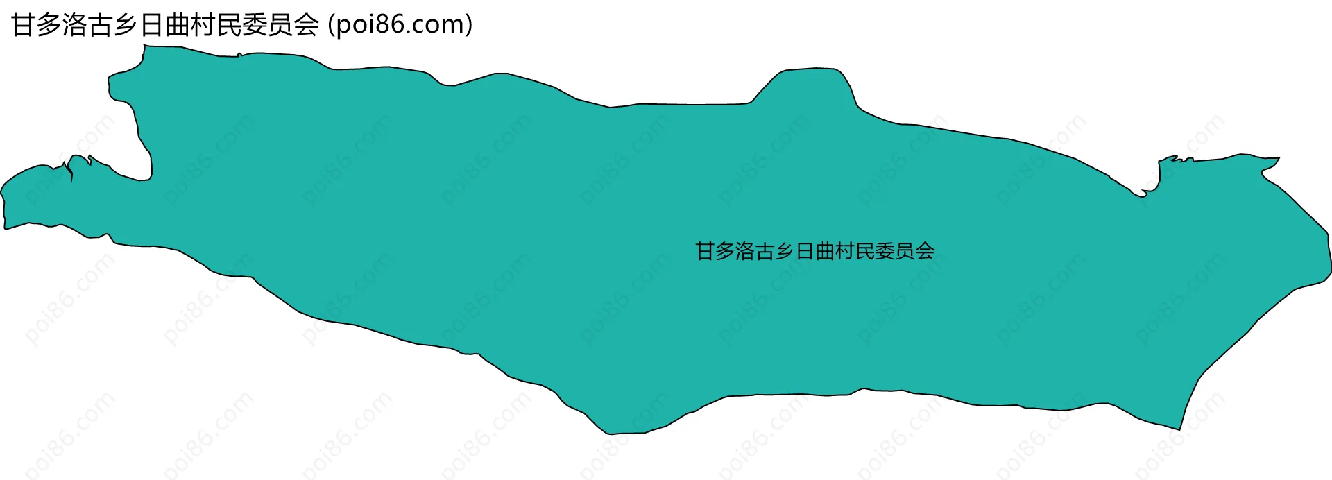 甘多洛古乡日曲村民委员会边界地图
