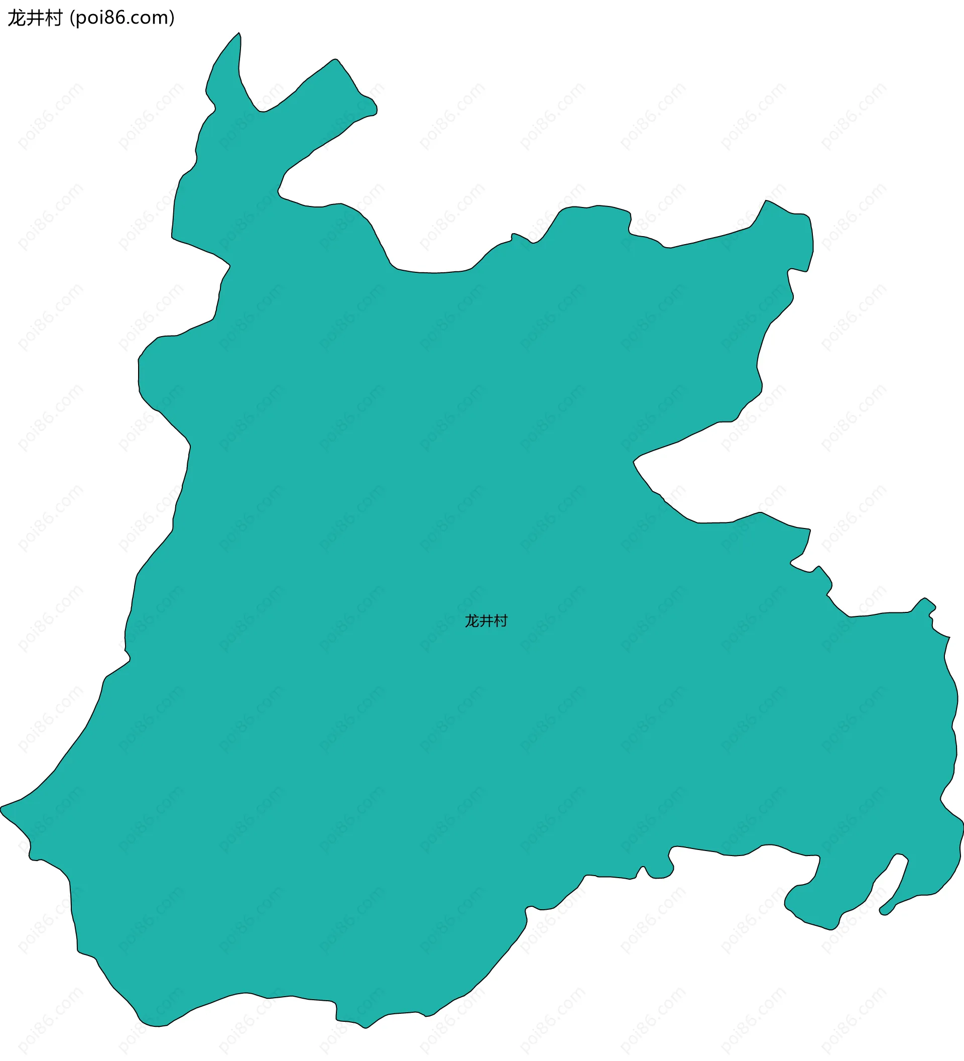 龙井村边界地图