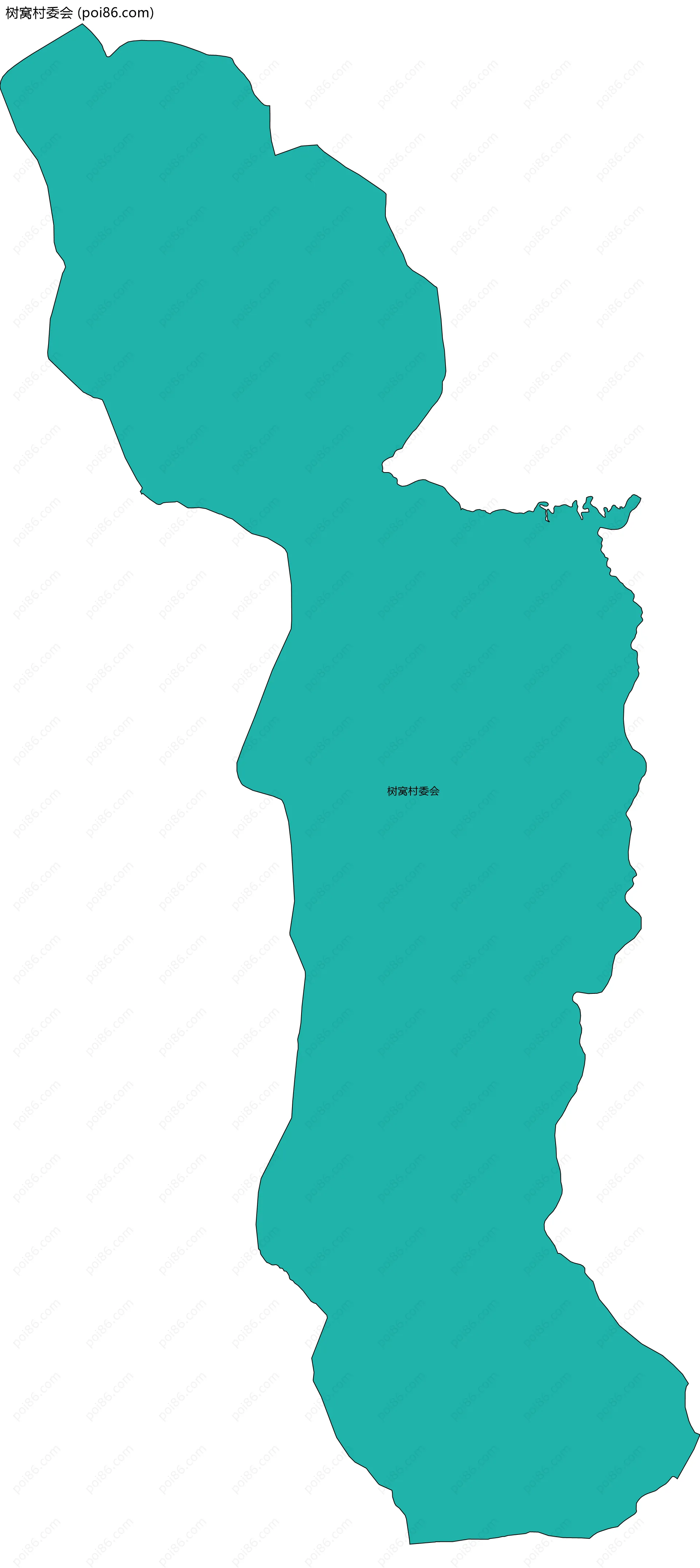 树窝村委会边界地图
