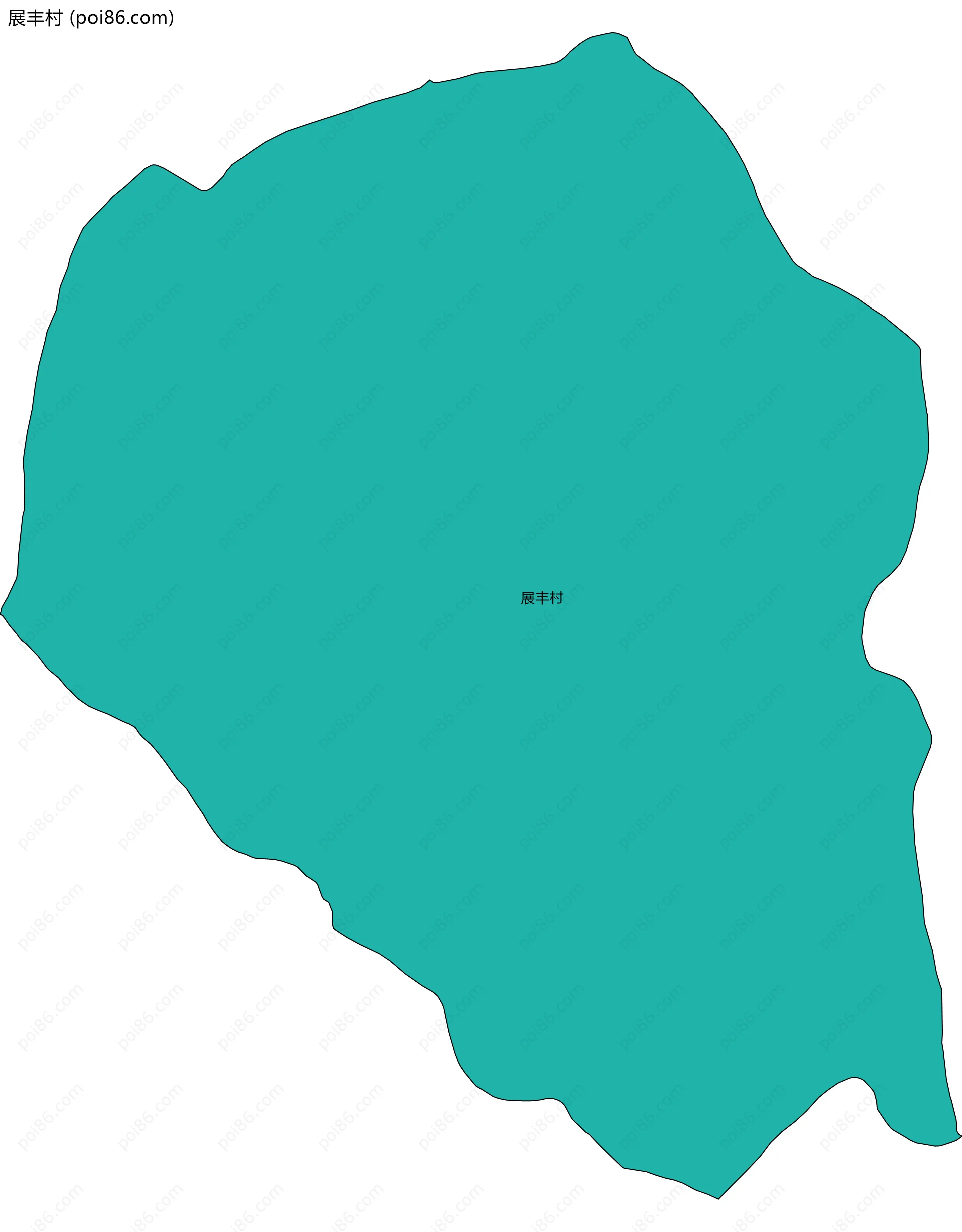 展丰村边界地图