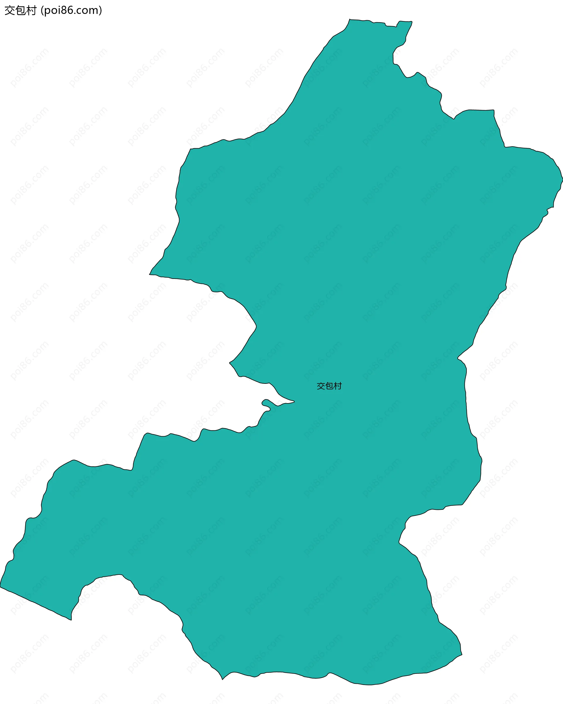 交包村边界地图