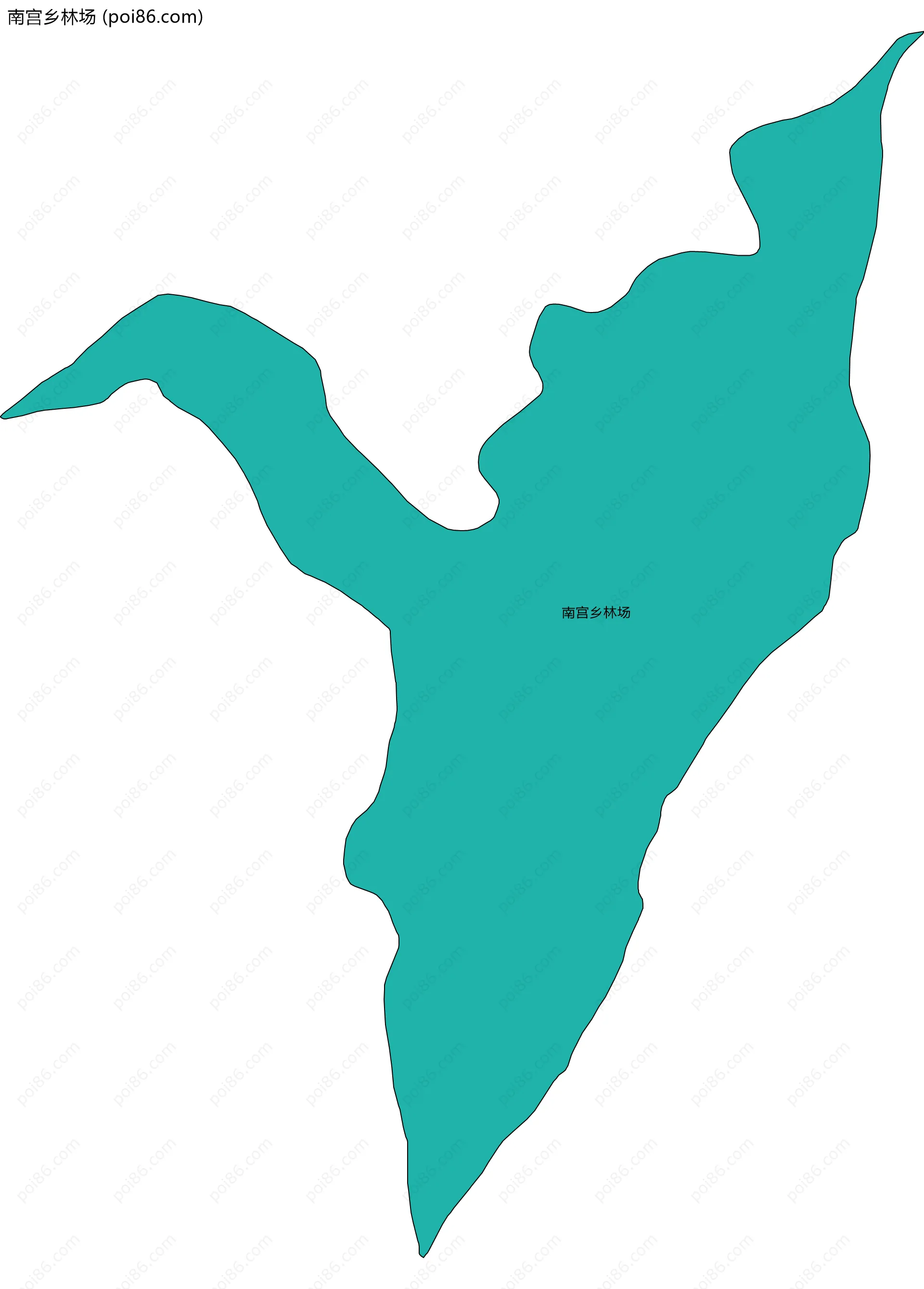 南宫乡林场边界地图