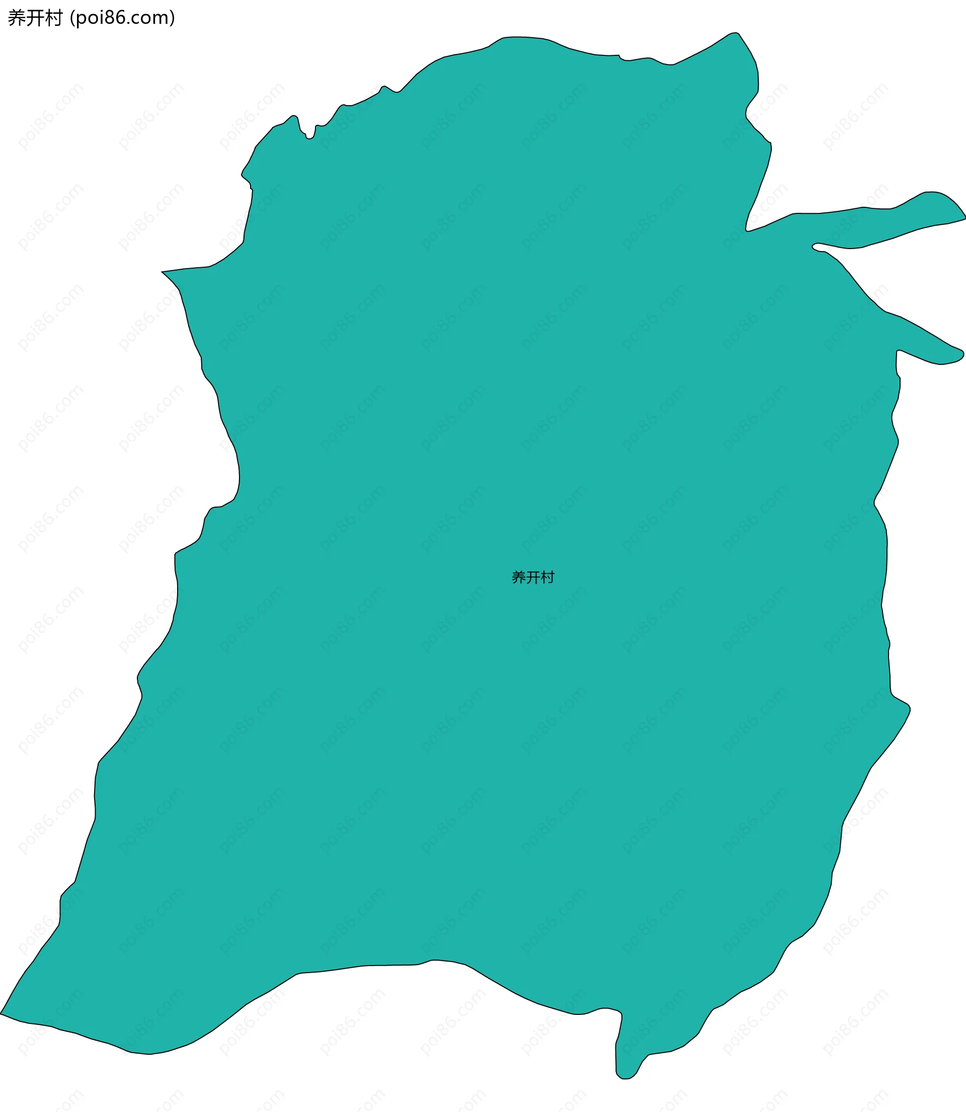 养开村边界地图