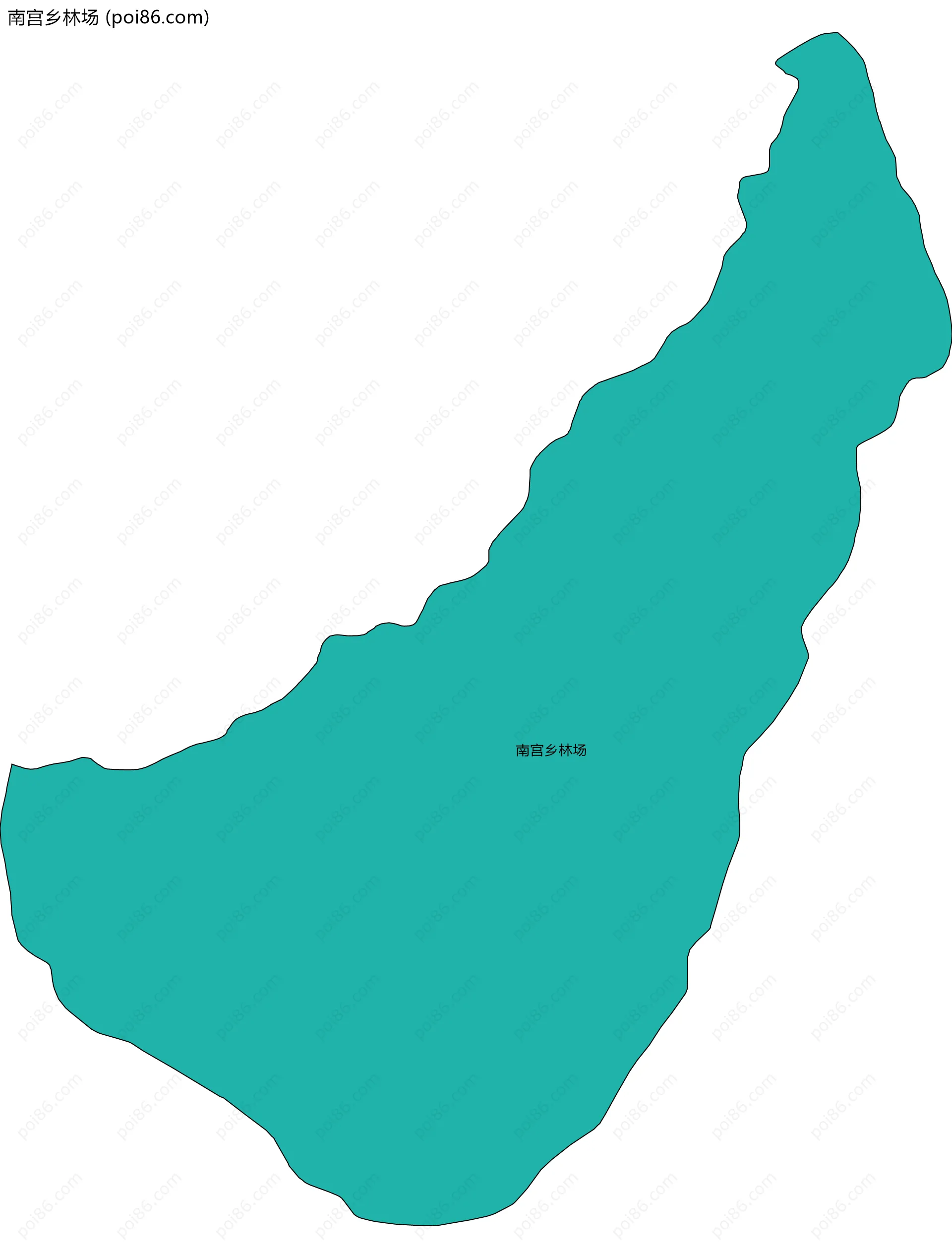 南宫乡林场边界地图