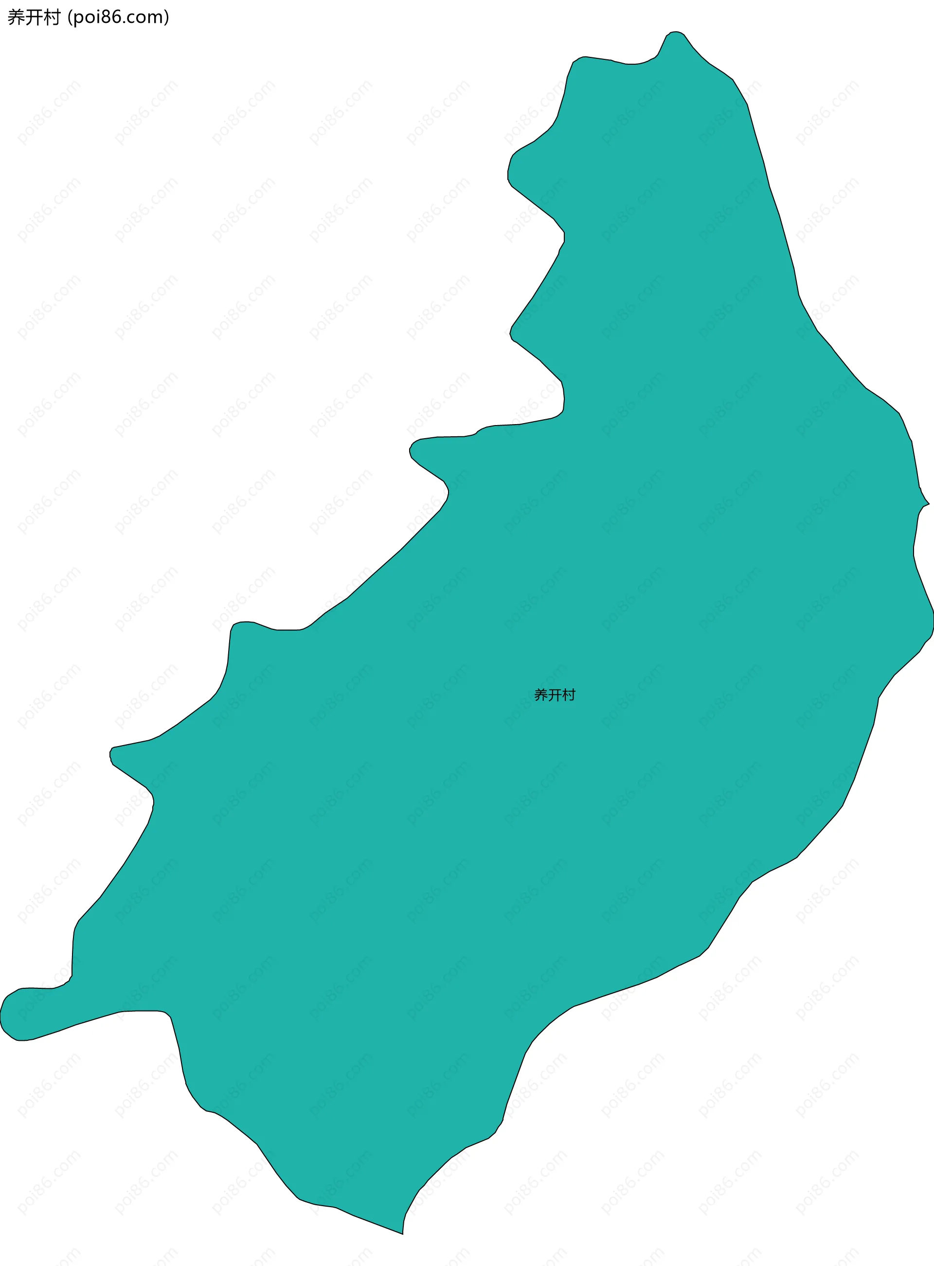 养开村边界地图