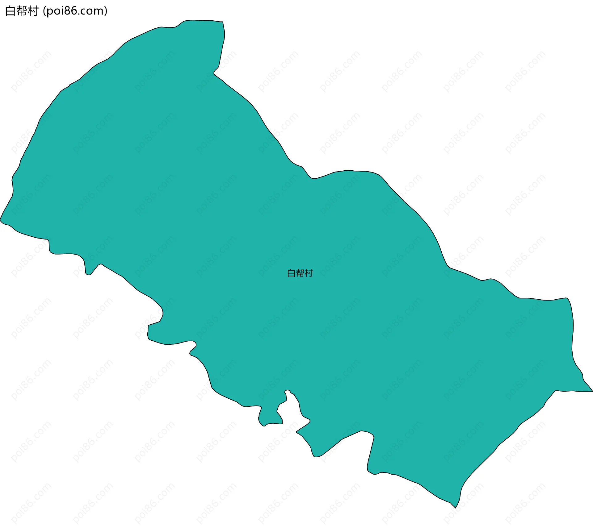 白帮村边界地图