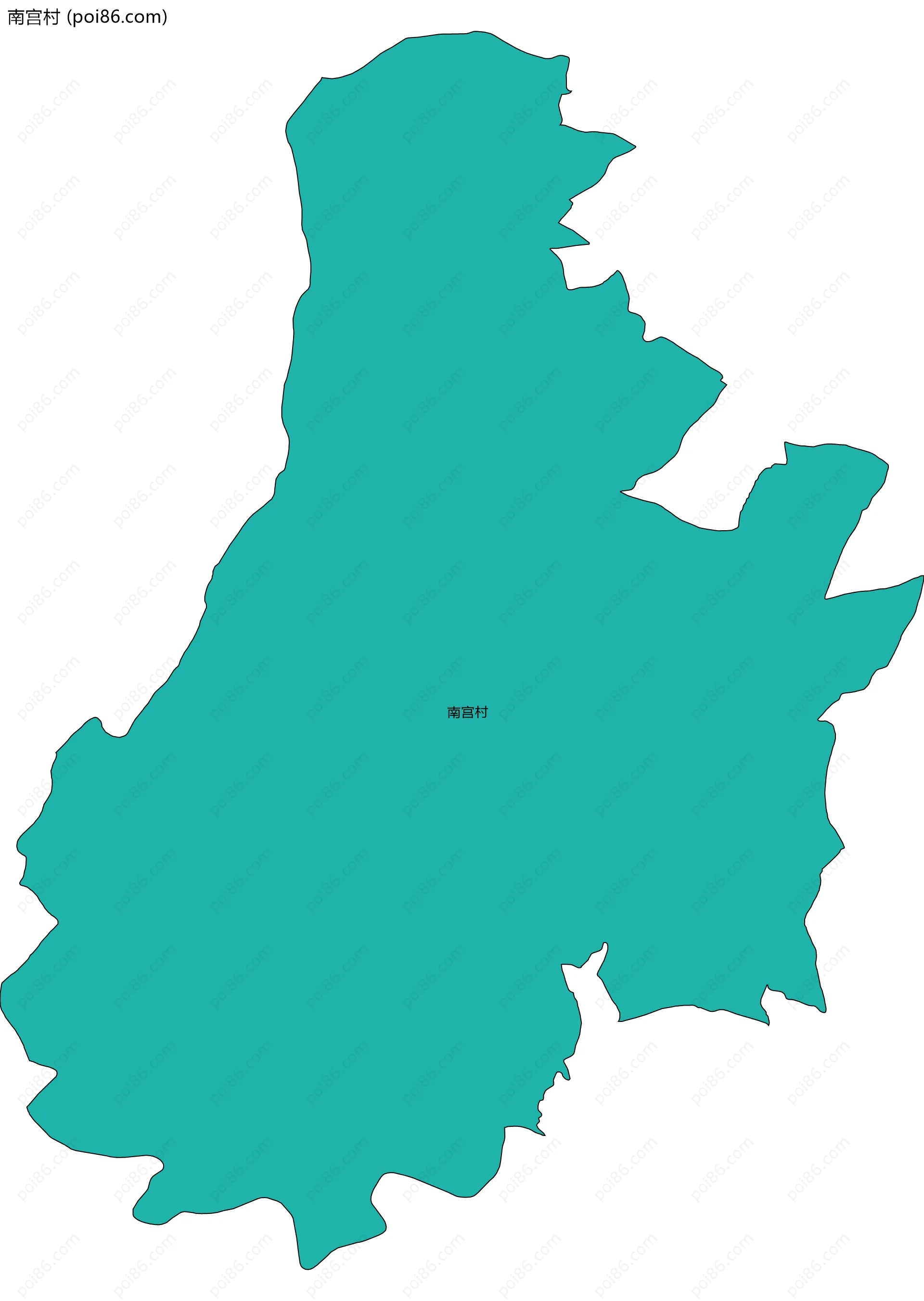 南宫村边界地图