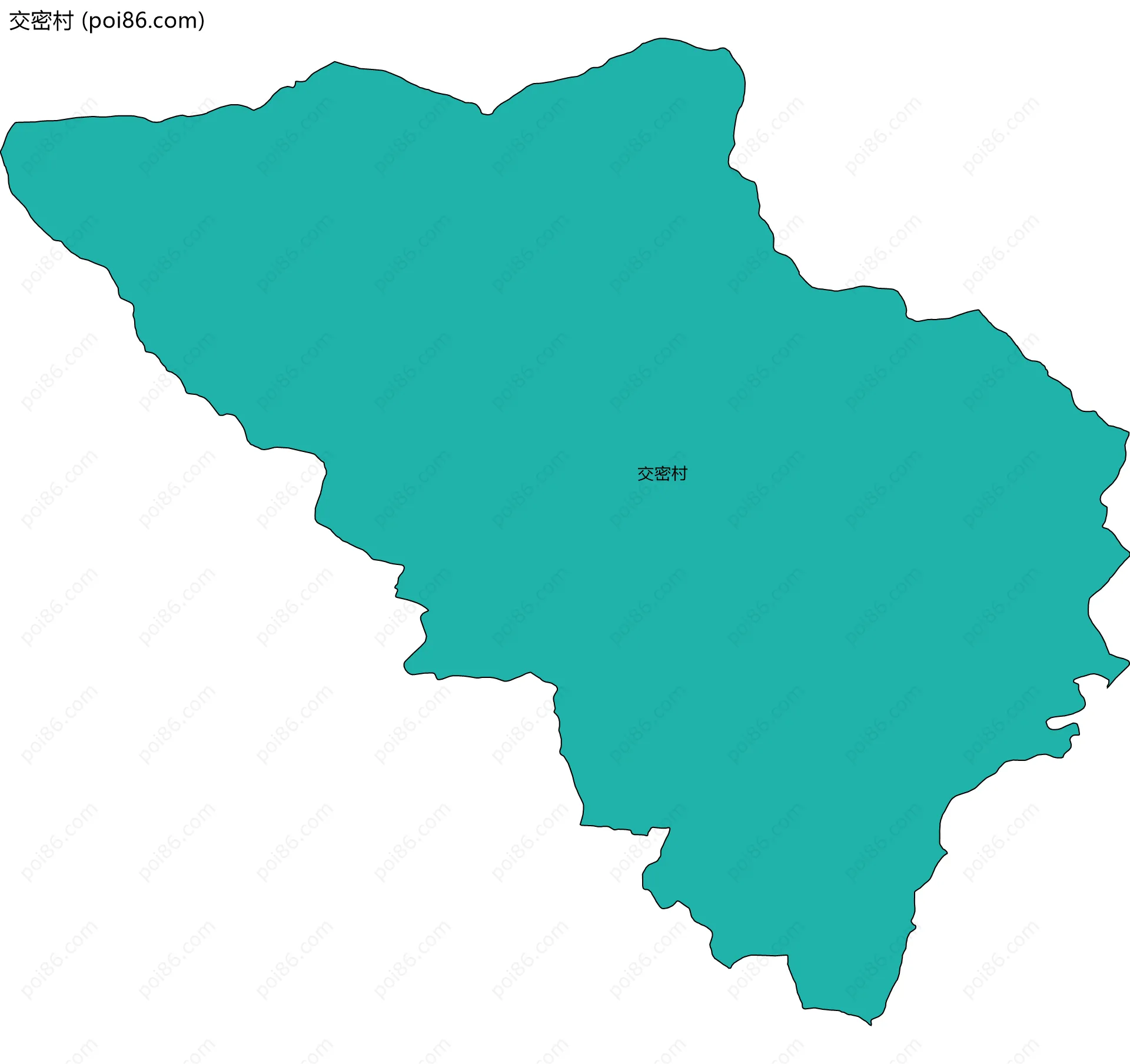 交密村边界地图