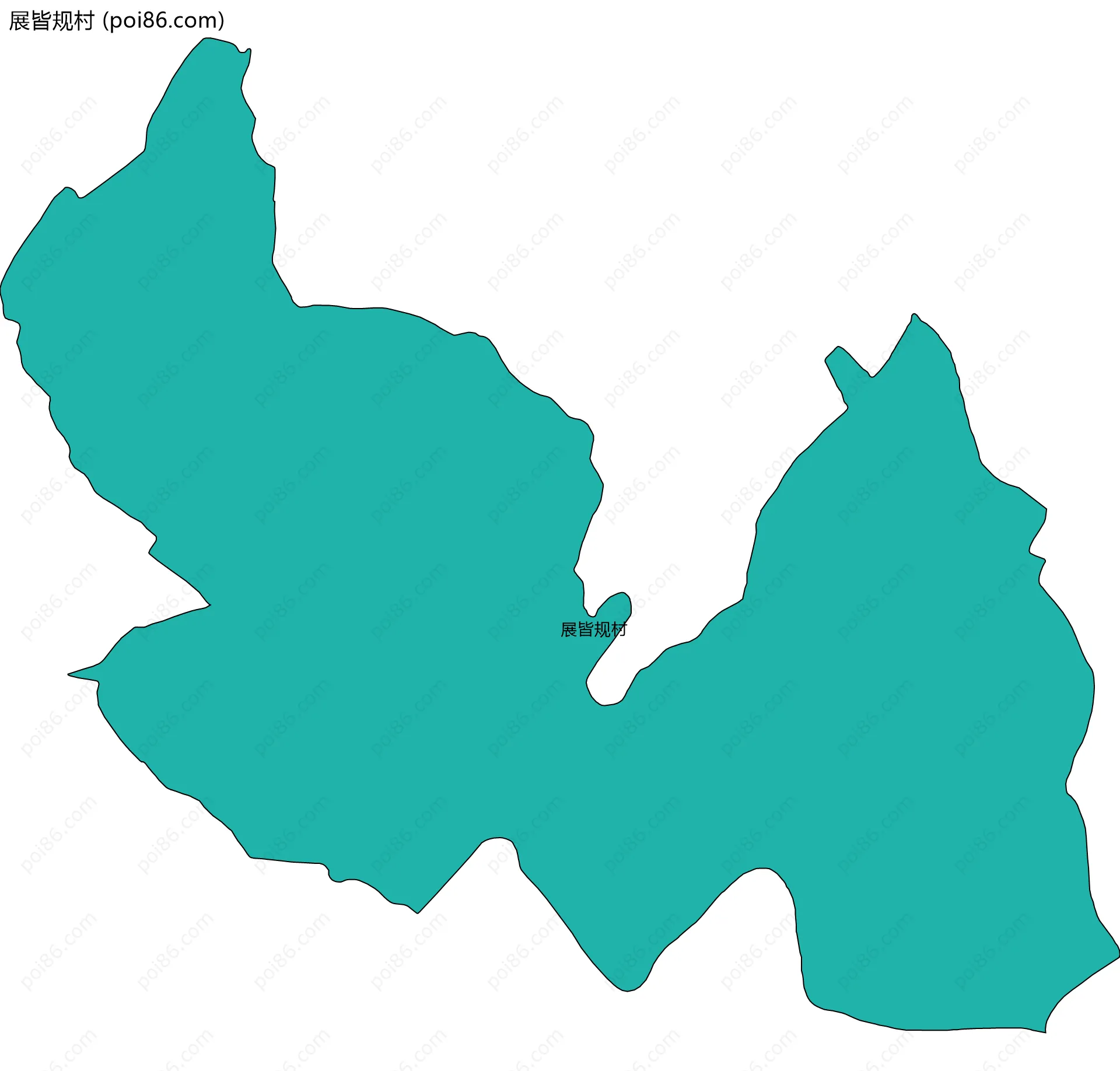 展皆规村边界地图