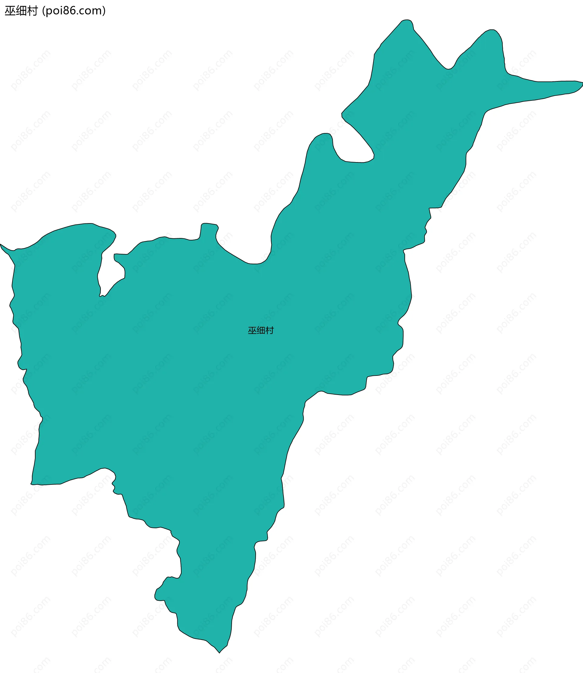 巫细村边界地图