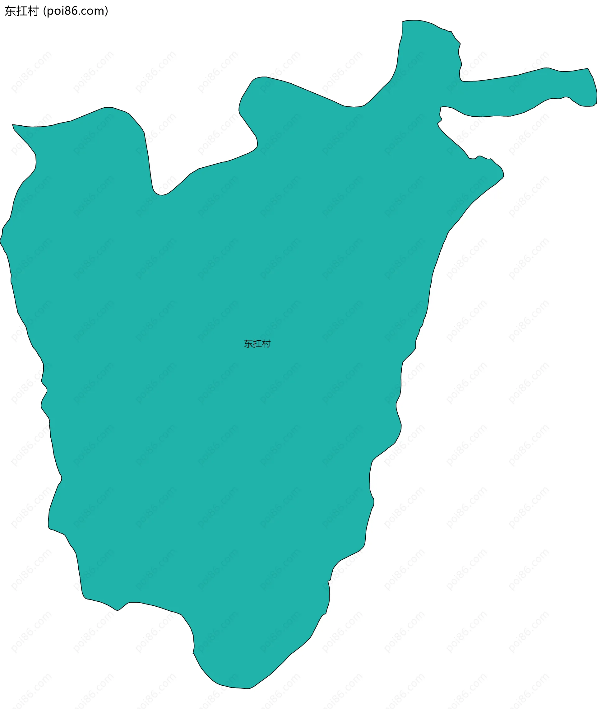 东扛村边界地图