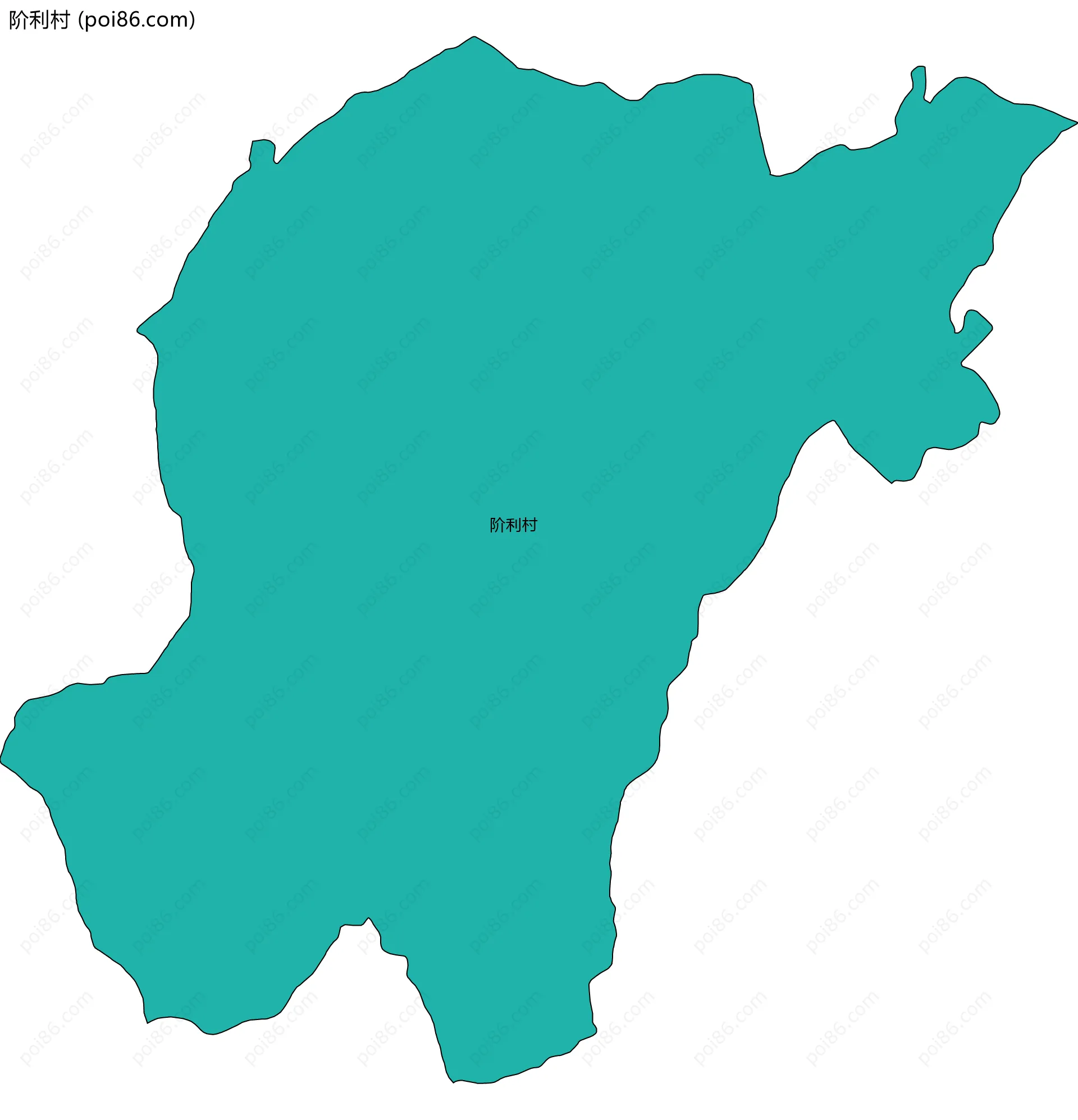 阶利村边界地图