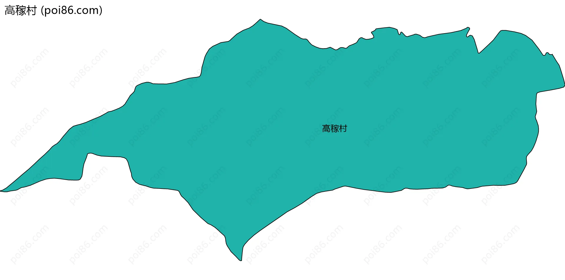 高稼村边界地图
