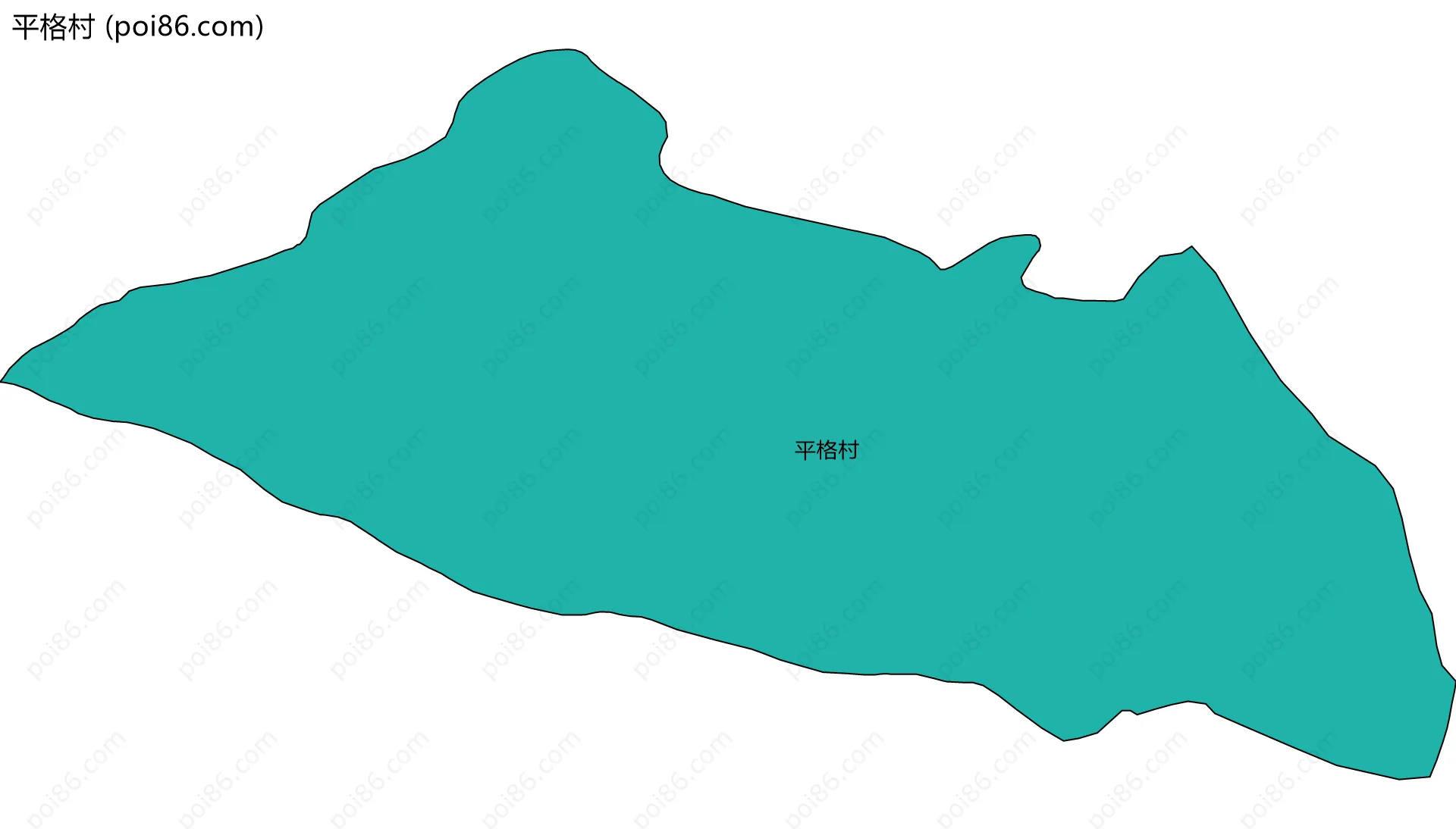 平格村边界地图