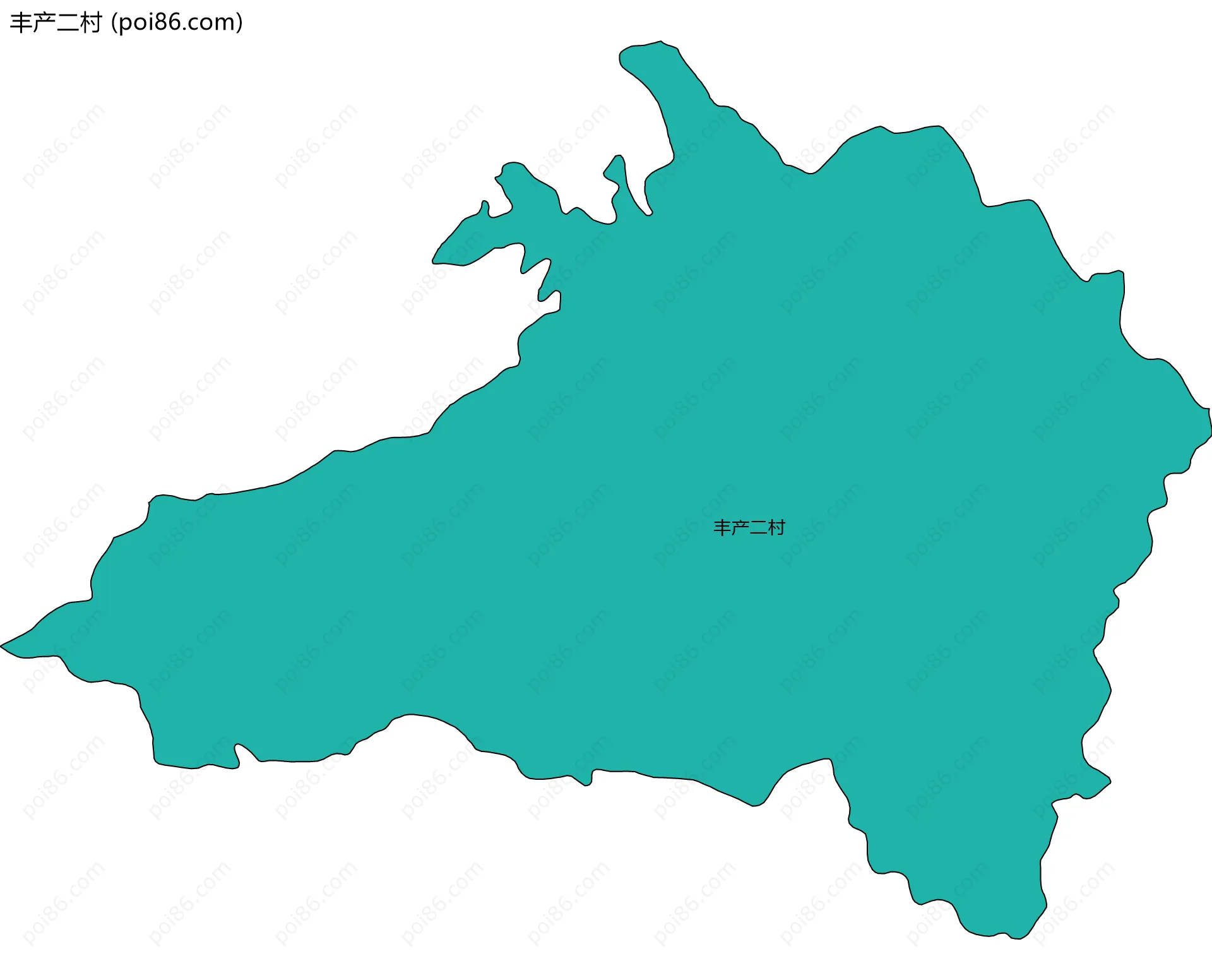 丰产二村边界地图