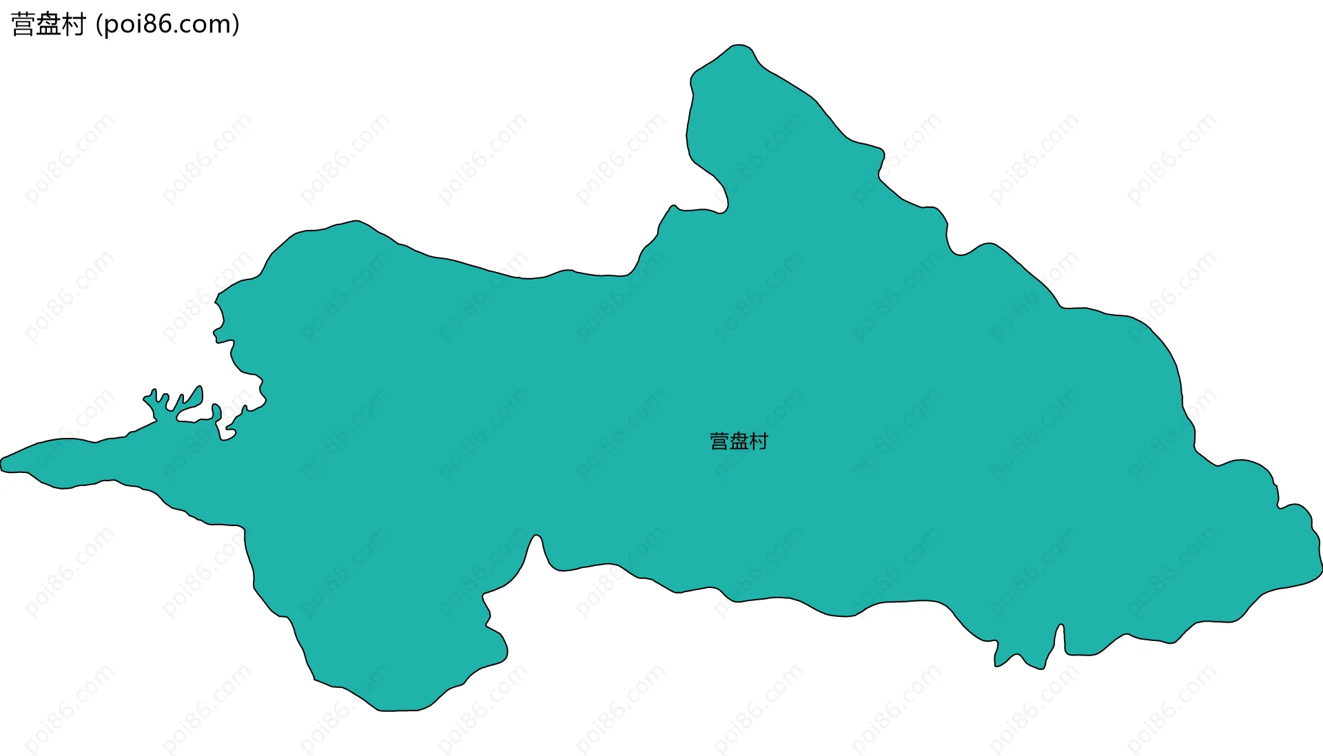 营盘村边界地图