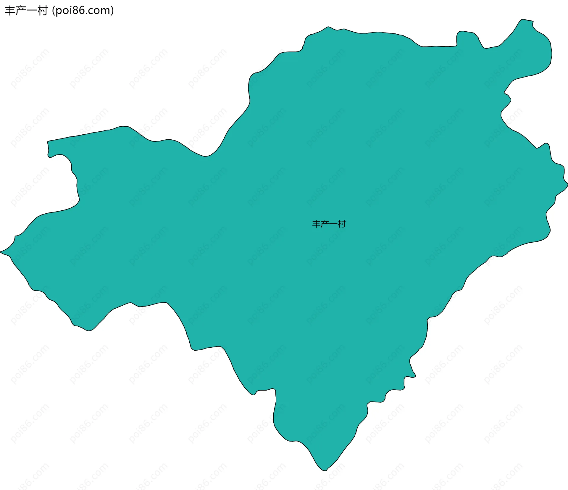 丰产一村边界地图