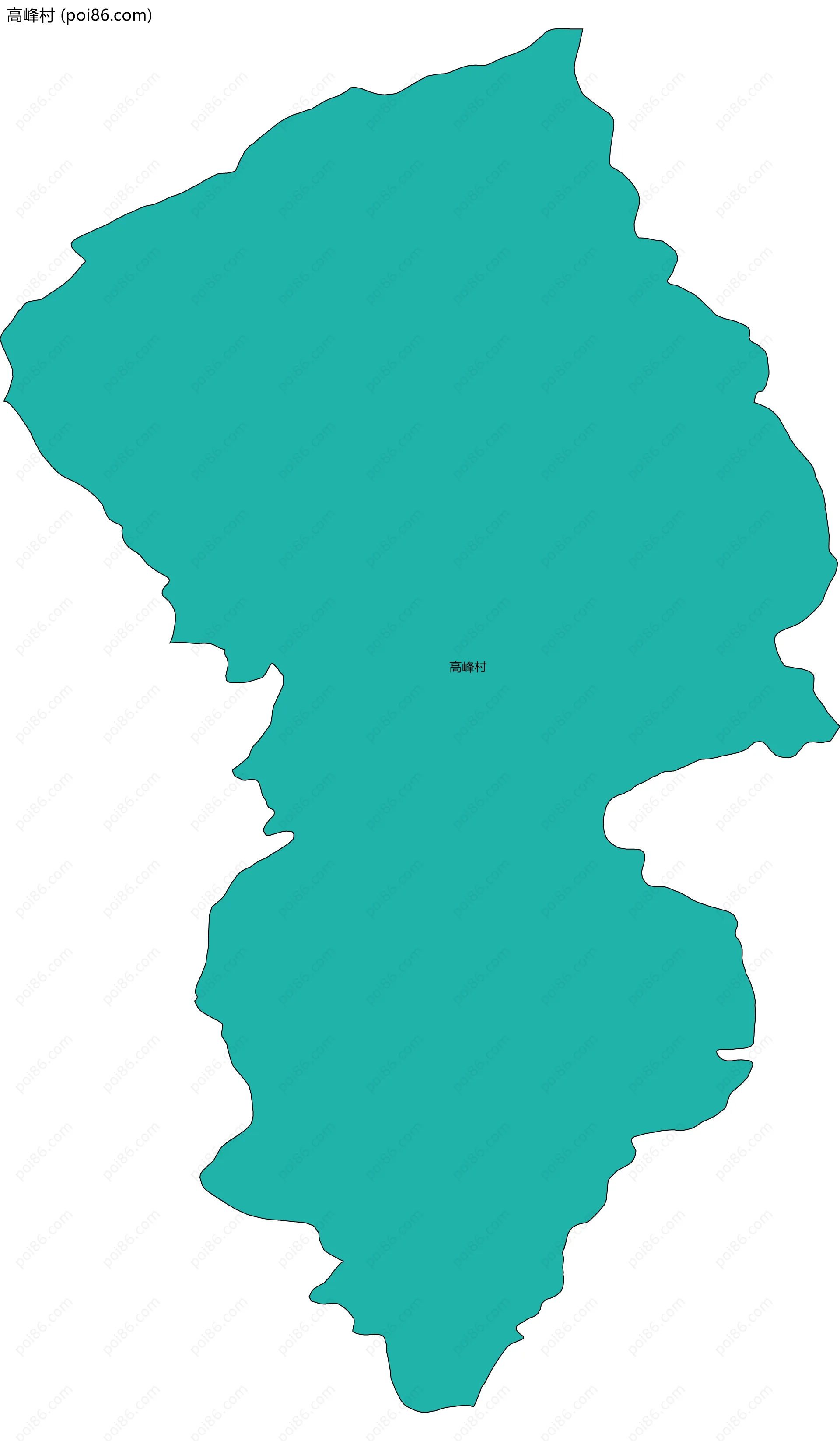 高峰村边界地图