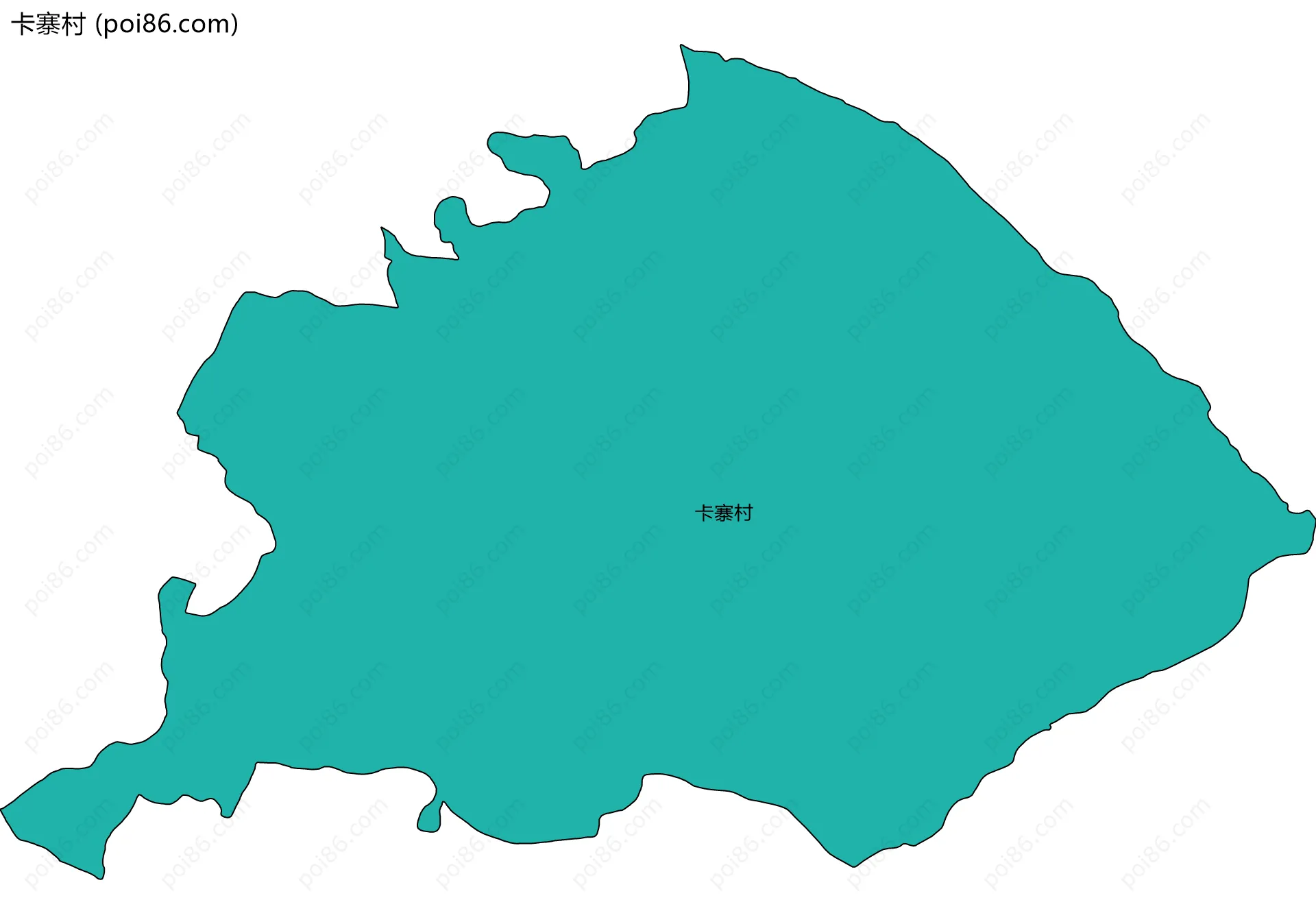 卡寨村边界地图