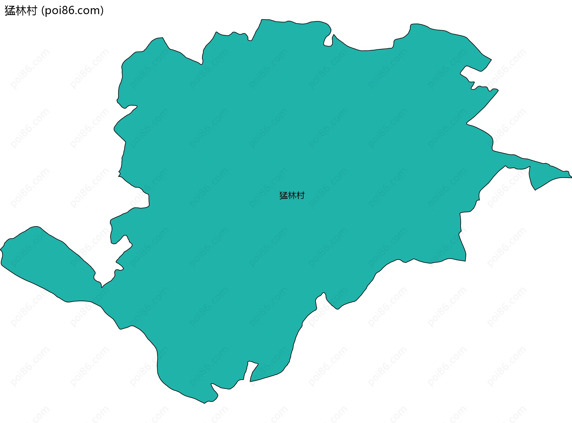 猛林村边界地图
