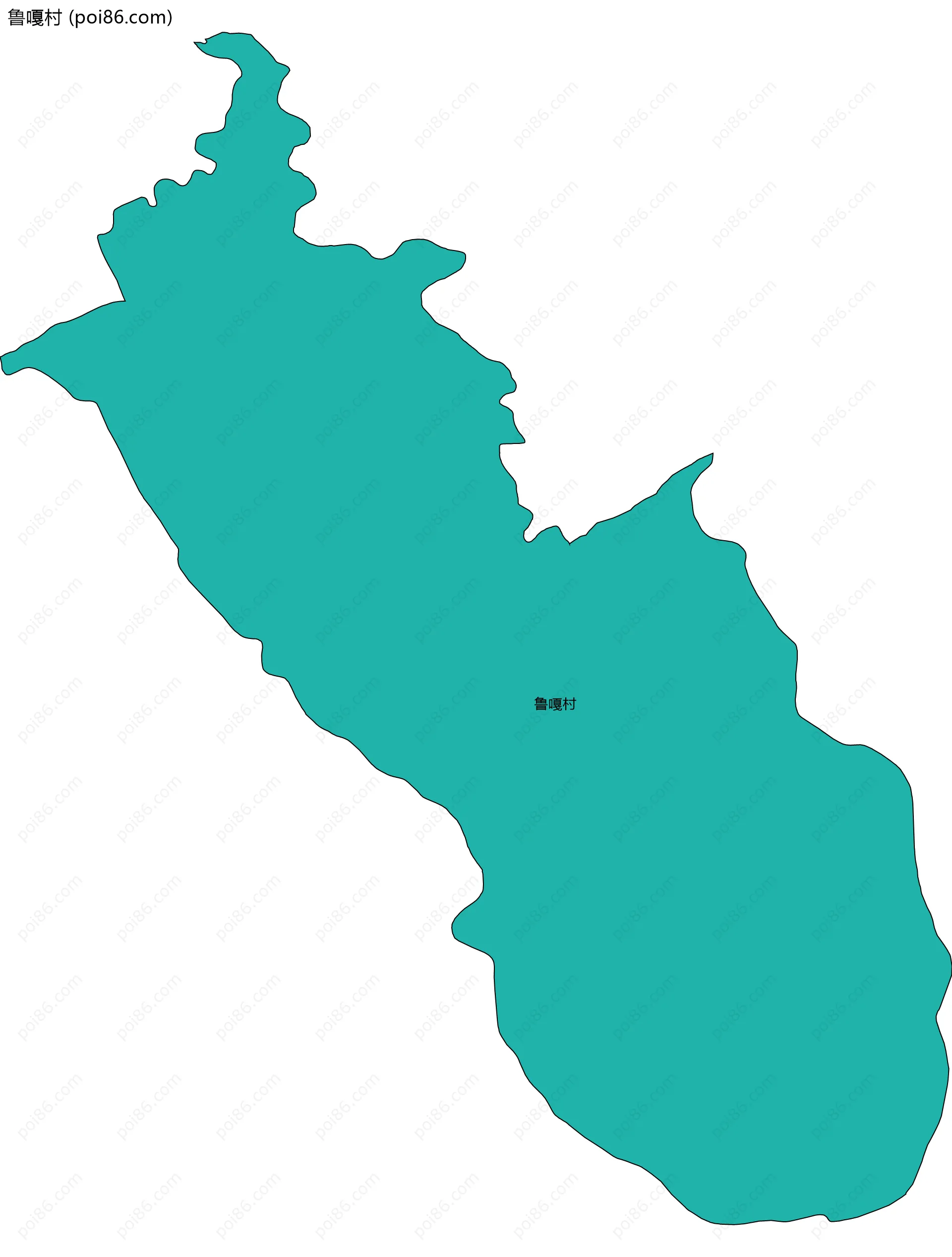 鲁嘎村边界地图