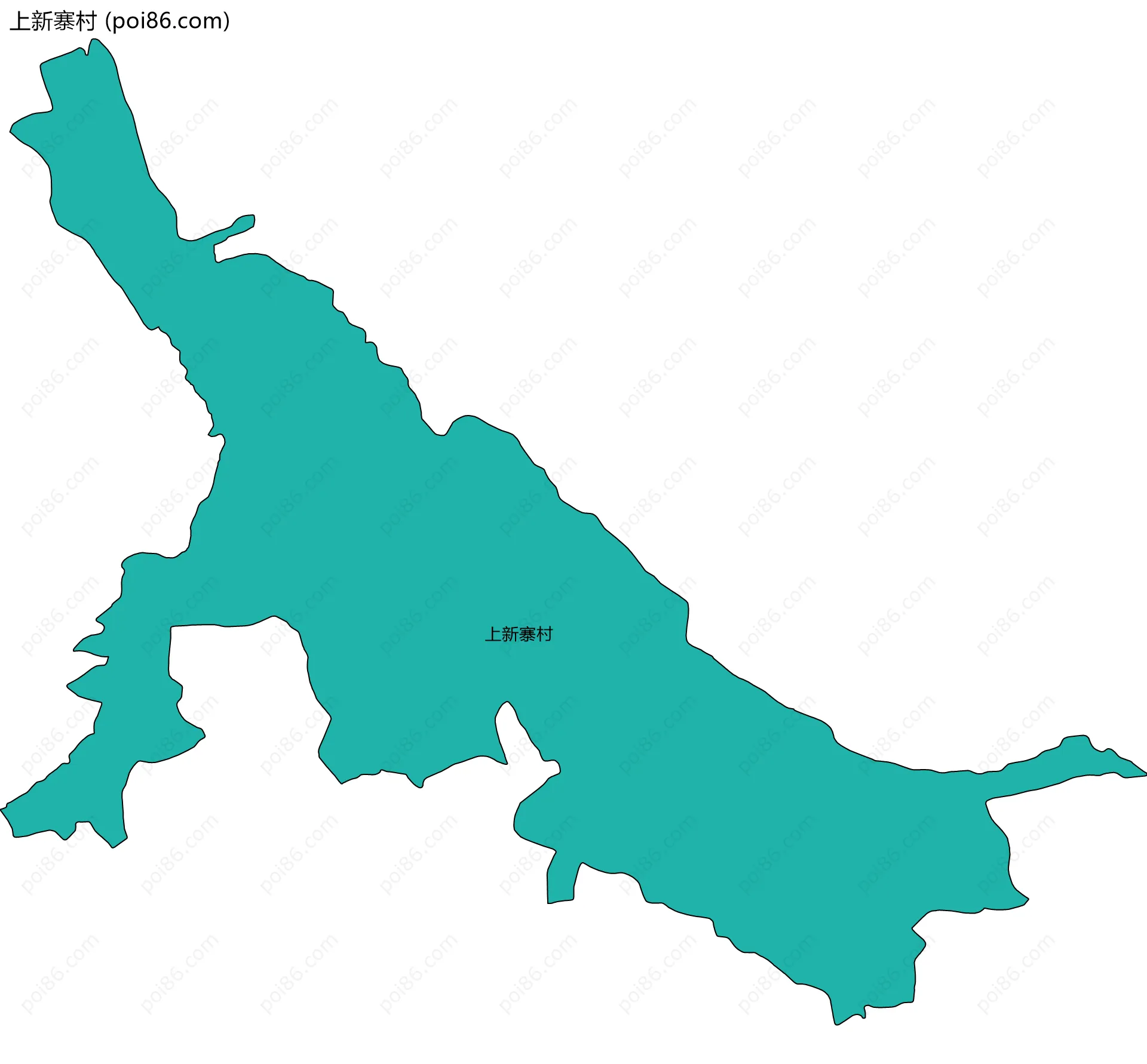 上新寨村边界地图