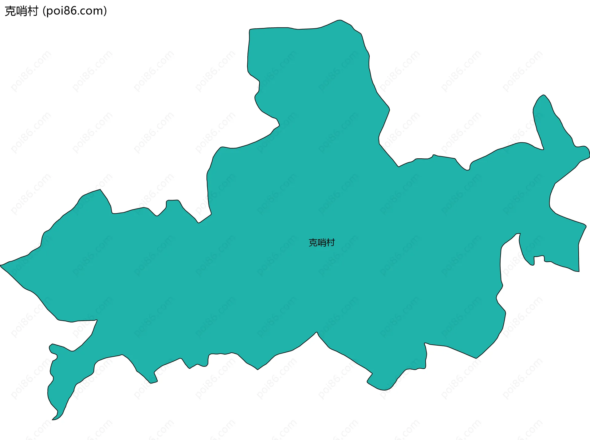 克哨村边界地图