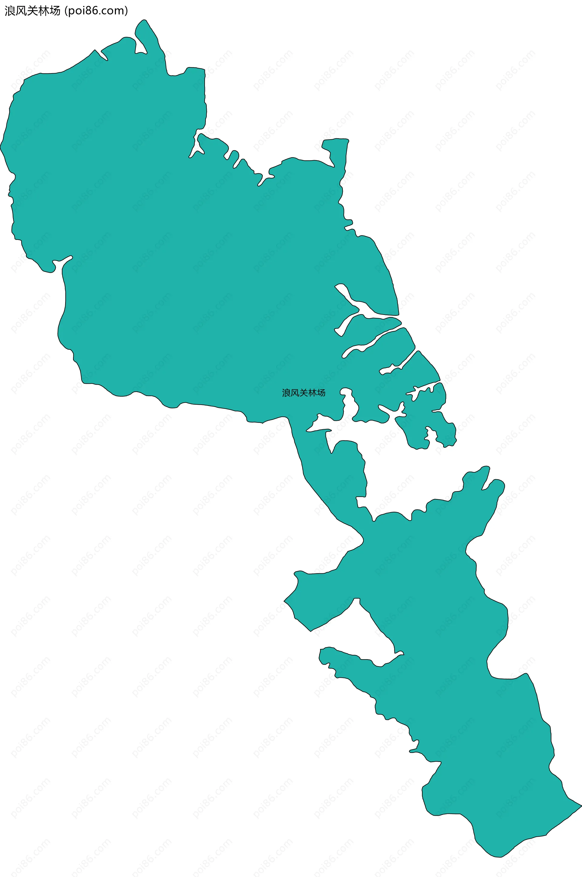 浪风关林场边界地图