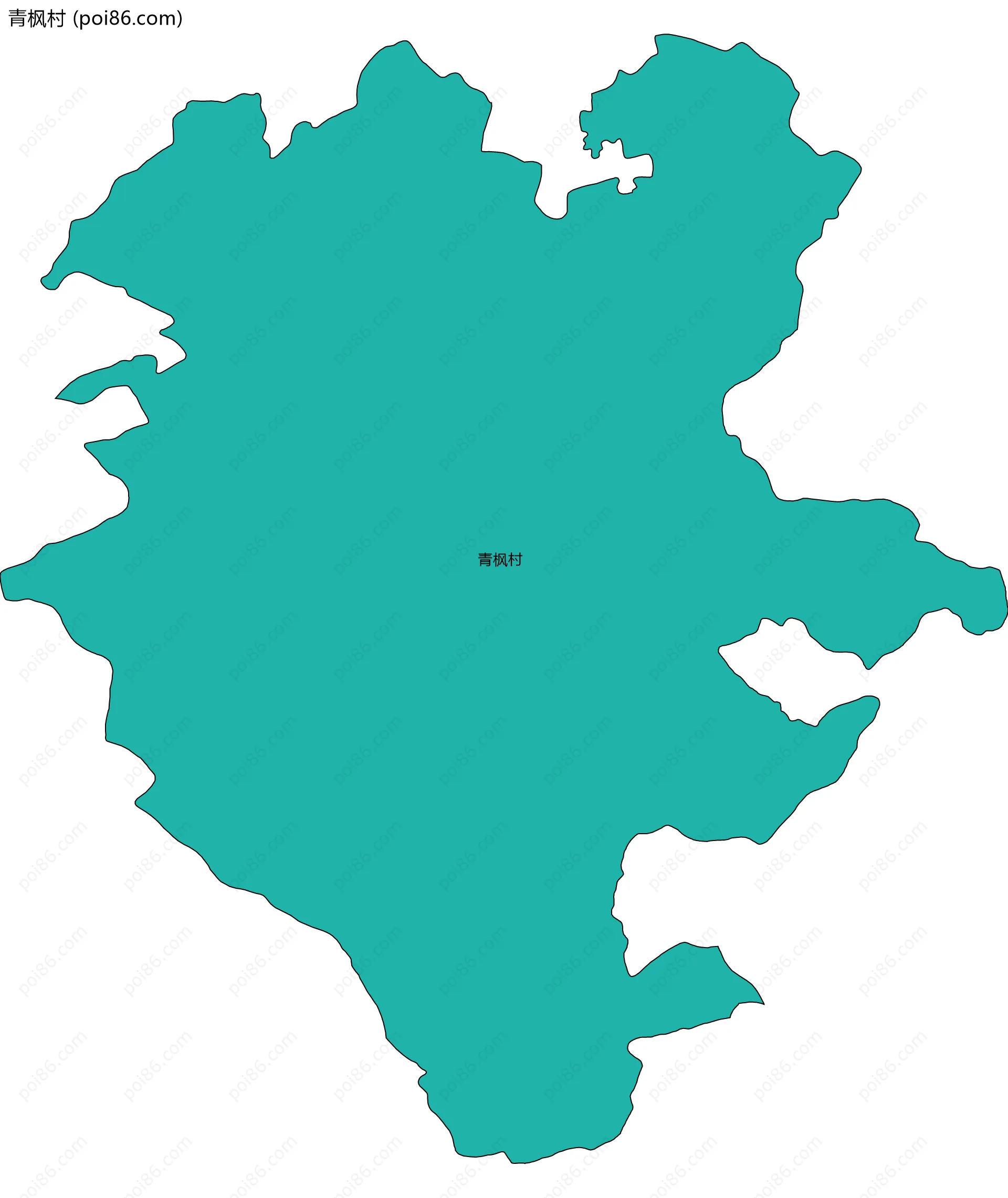 青枫村边界地图