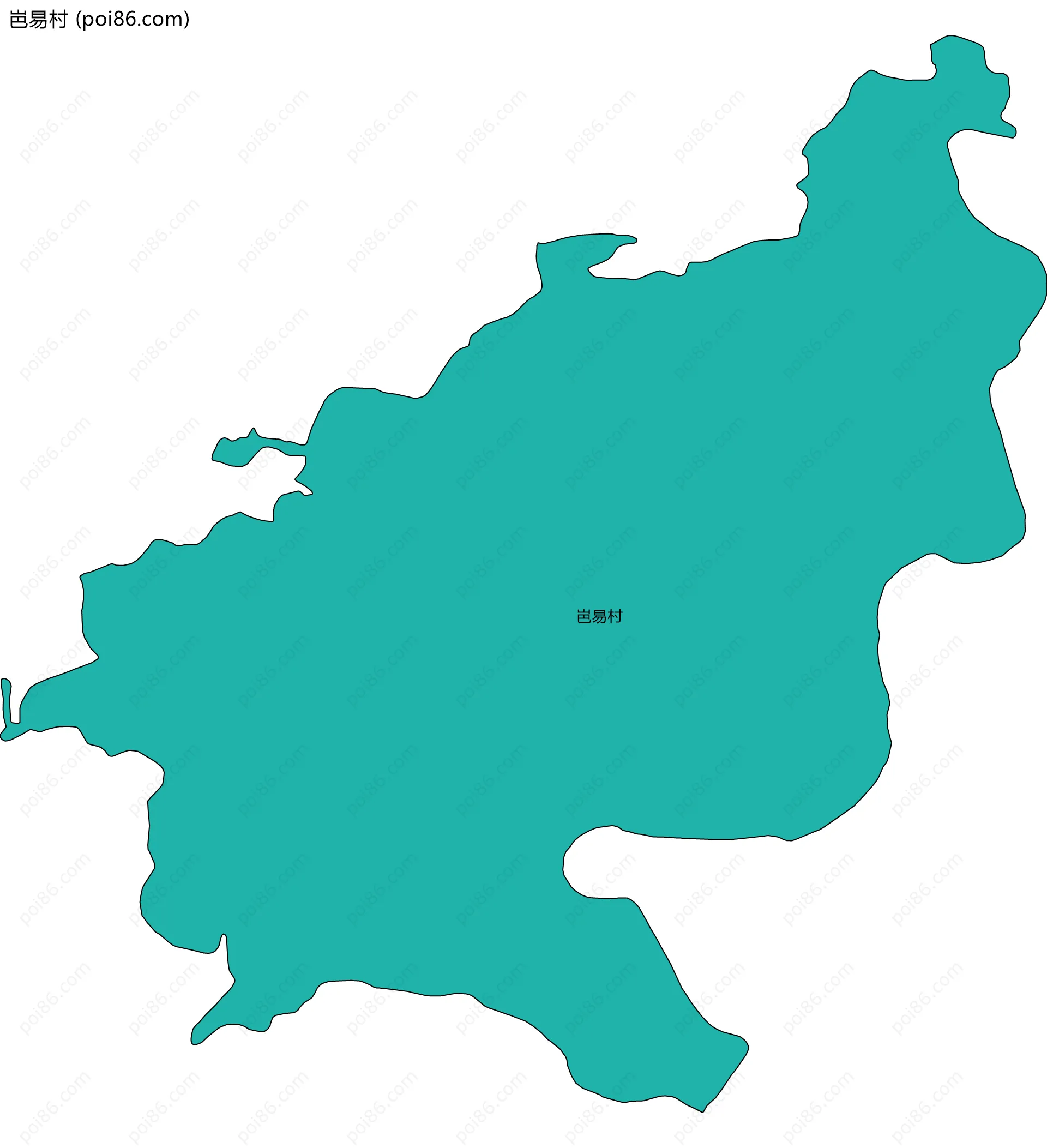 岜易村边界地图
