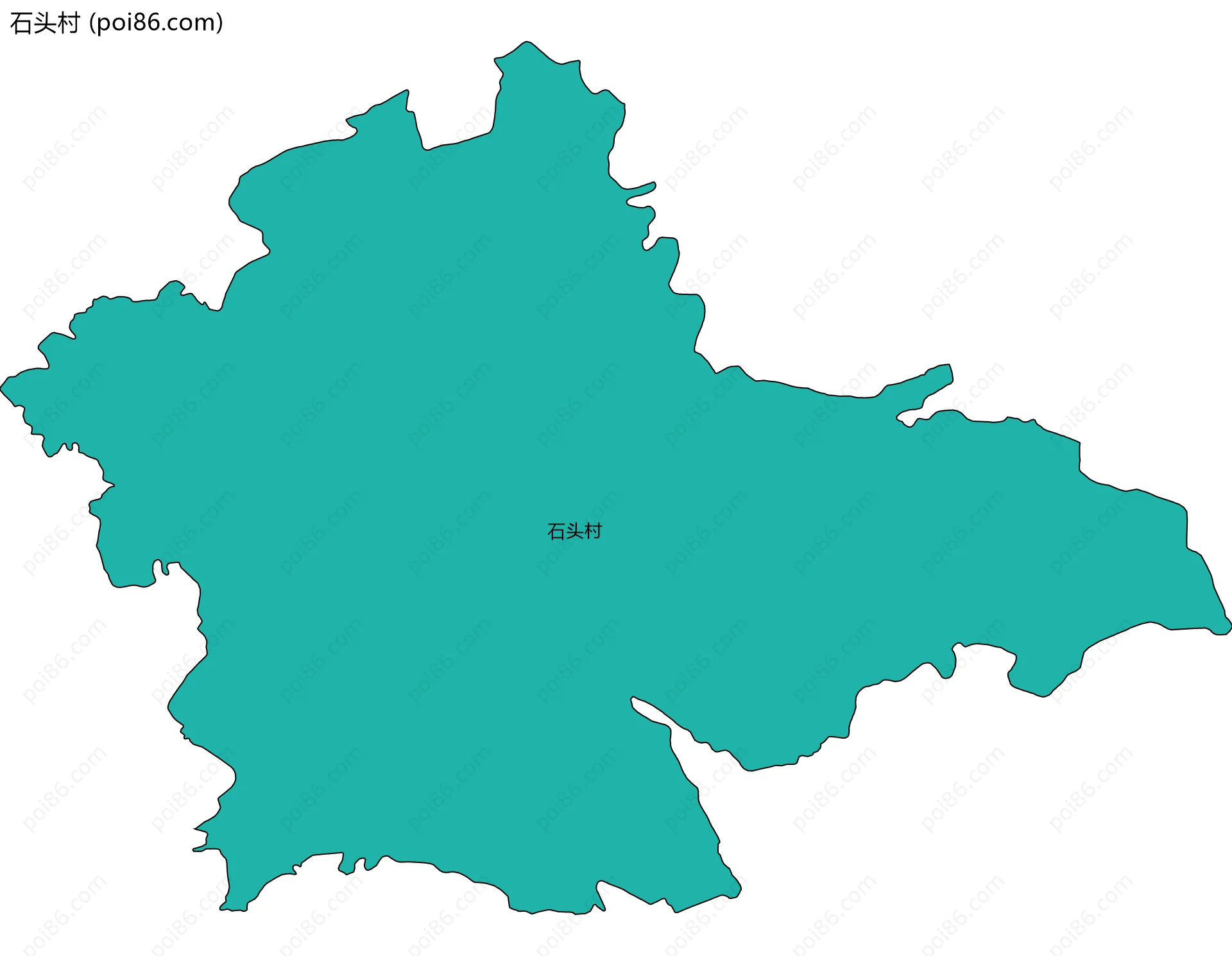 石头村边界地图