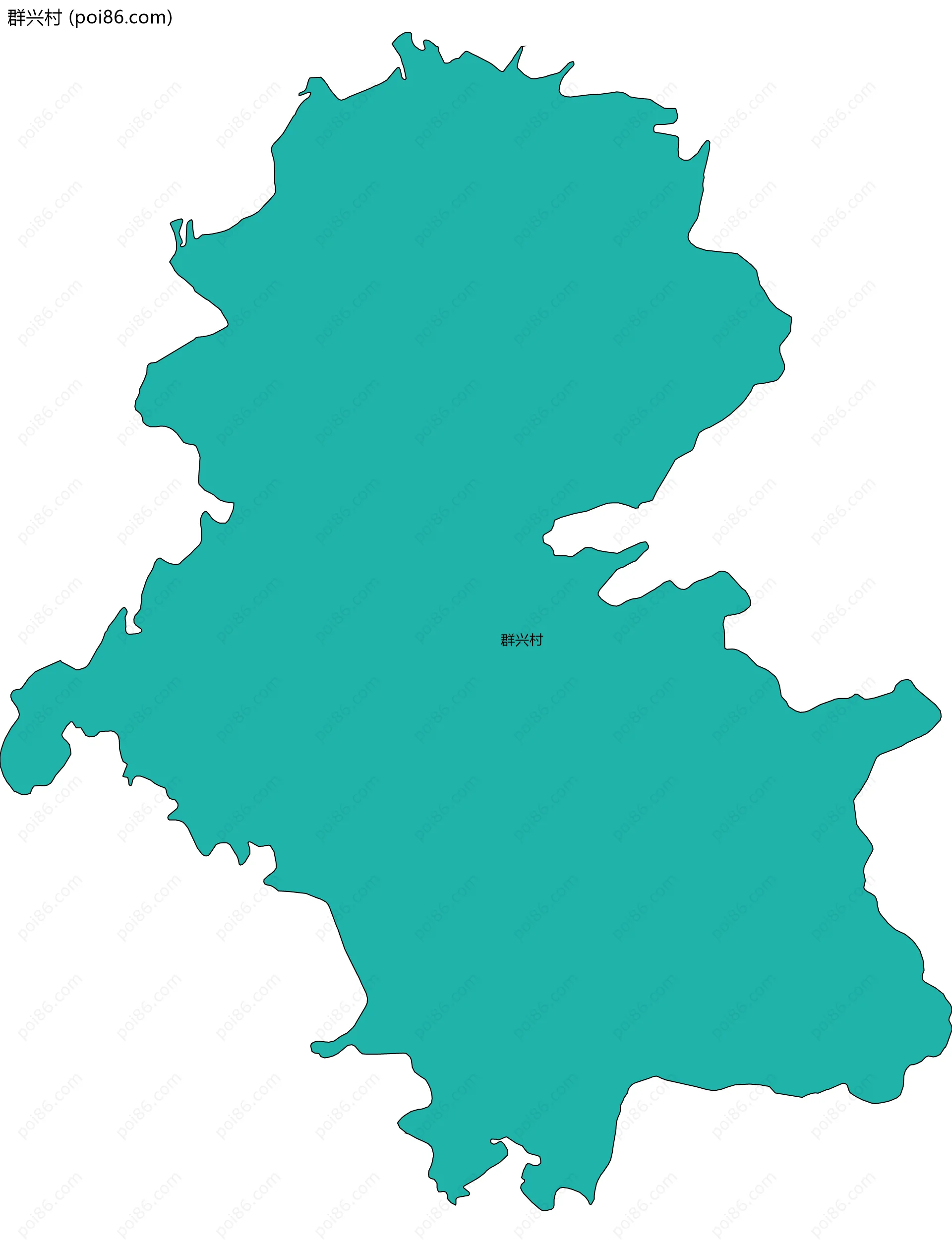 群兴村边界地图