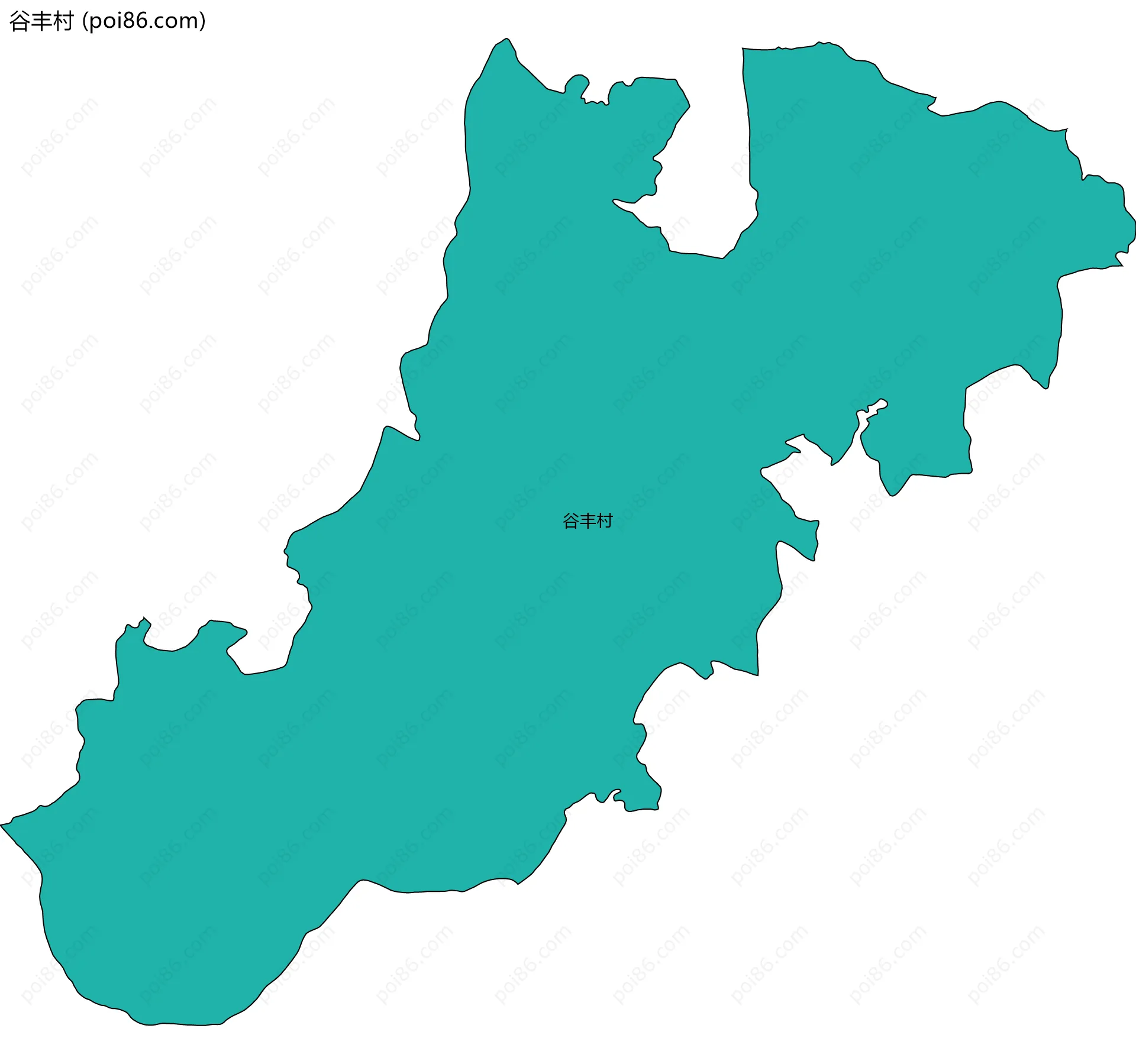 谷丰村边界地图