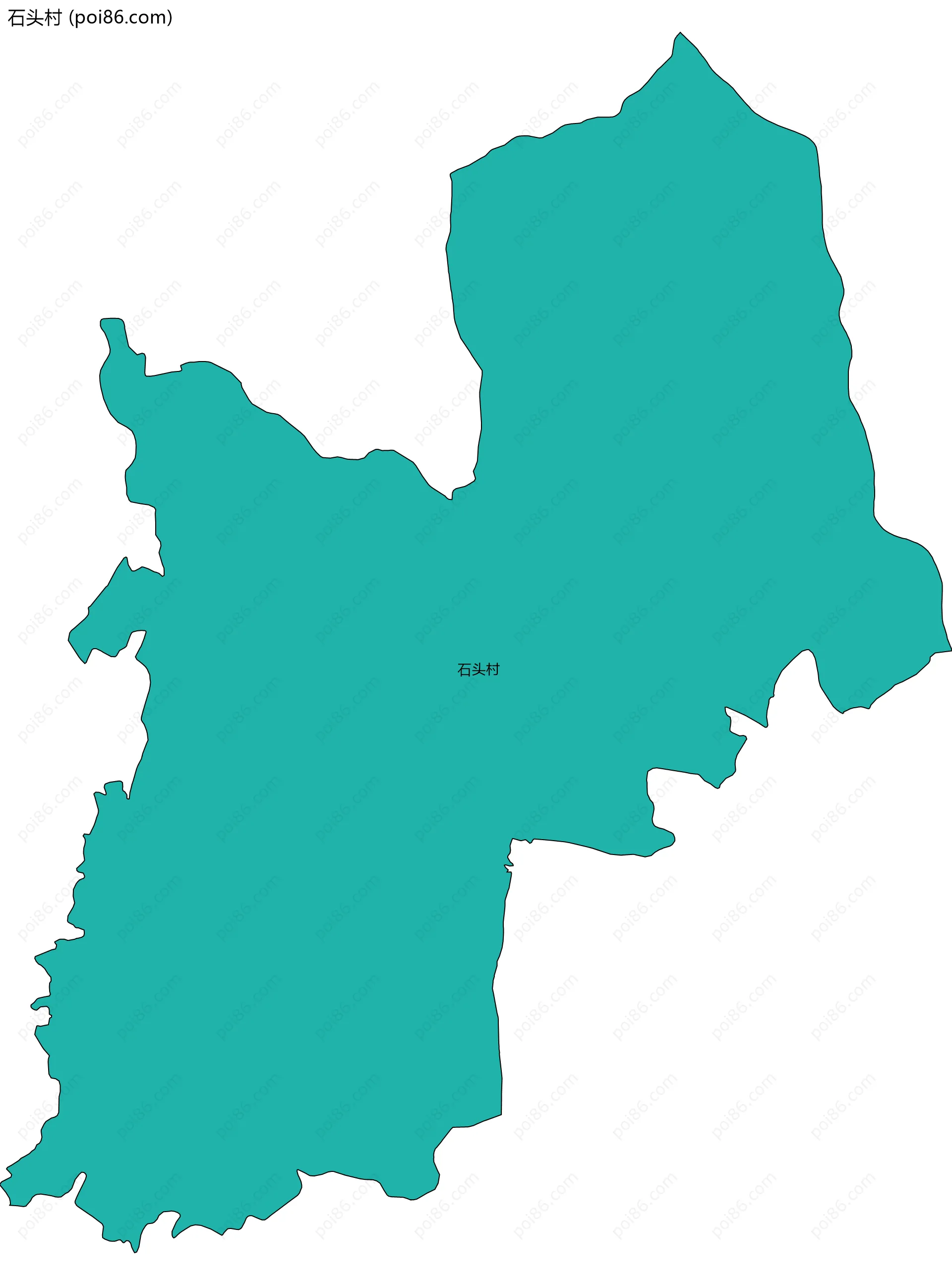 石头村边界地图