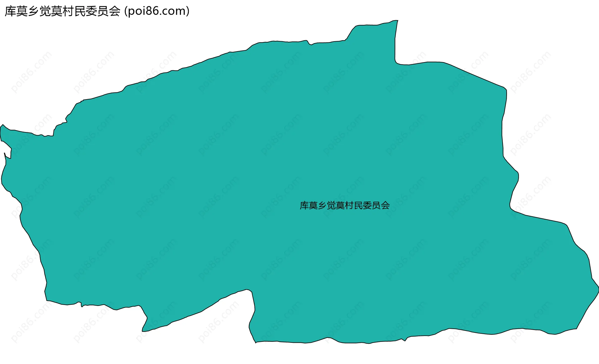 库莫乡觉莫村民委员会边界地图